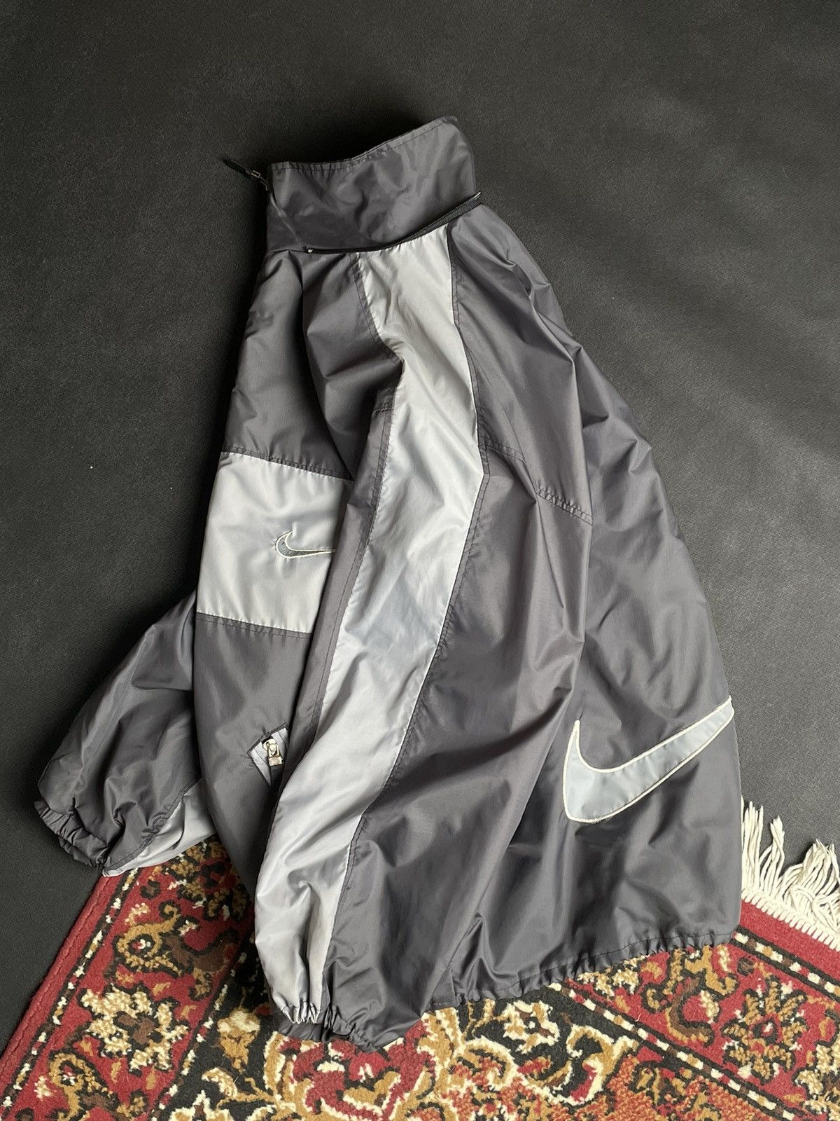 Nike × Vintage Vintage Nike Light Jacket Spell Out Swoosh Bootleg Size US S / EU 44-46 / 1 - 1 Thumbnail