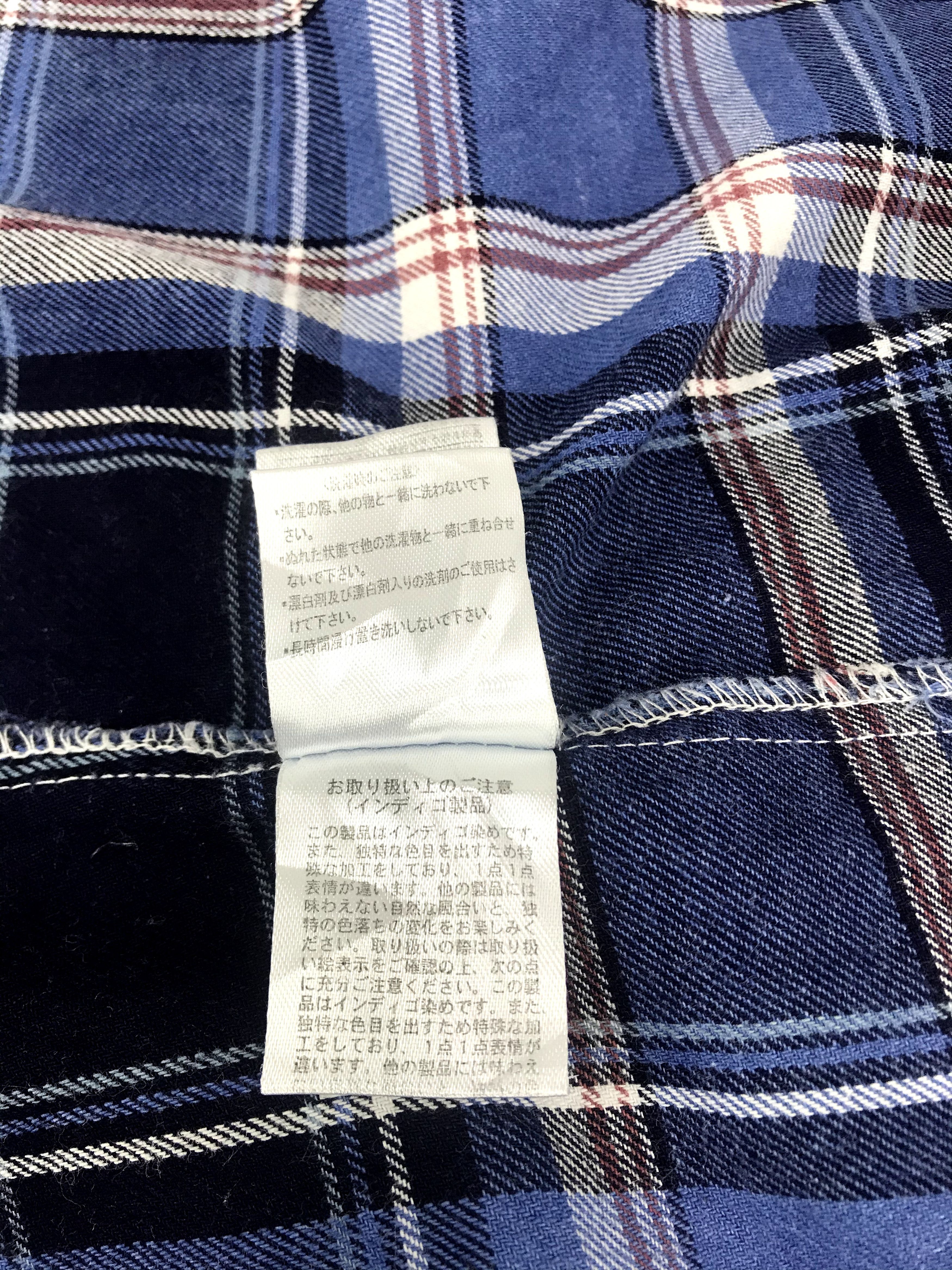 Japanese Brand Growth by Grail Flannel Shirt Double Pockets Plaid Check Size US M / EU 48-50 / 2 - 9 Thumbnail