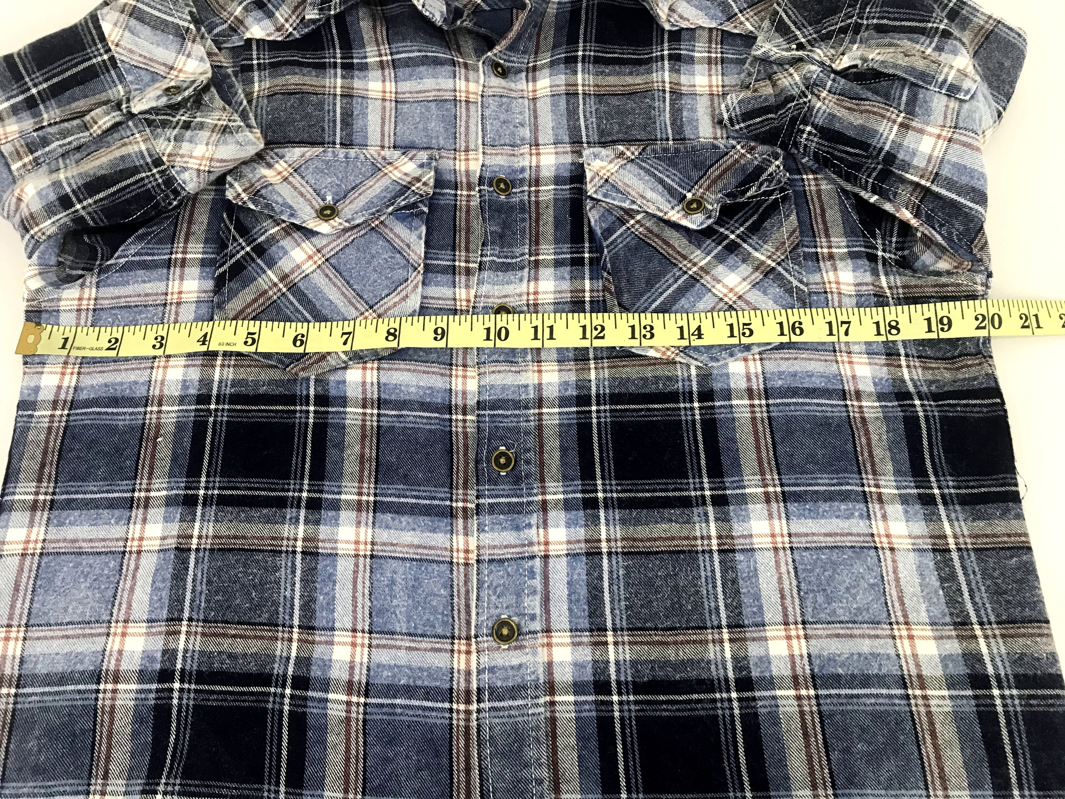 Japanese Brand Growth by Grail Flannel Shirt Double Pockets Plaid Check Size US M / EU 48-50 / 2 - 10 Thumbnail
