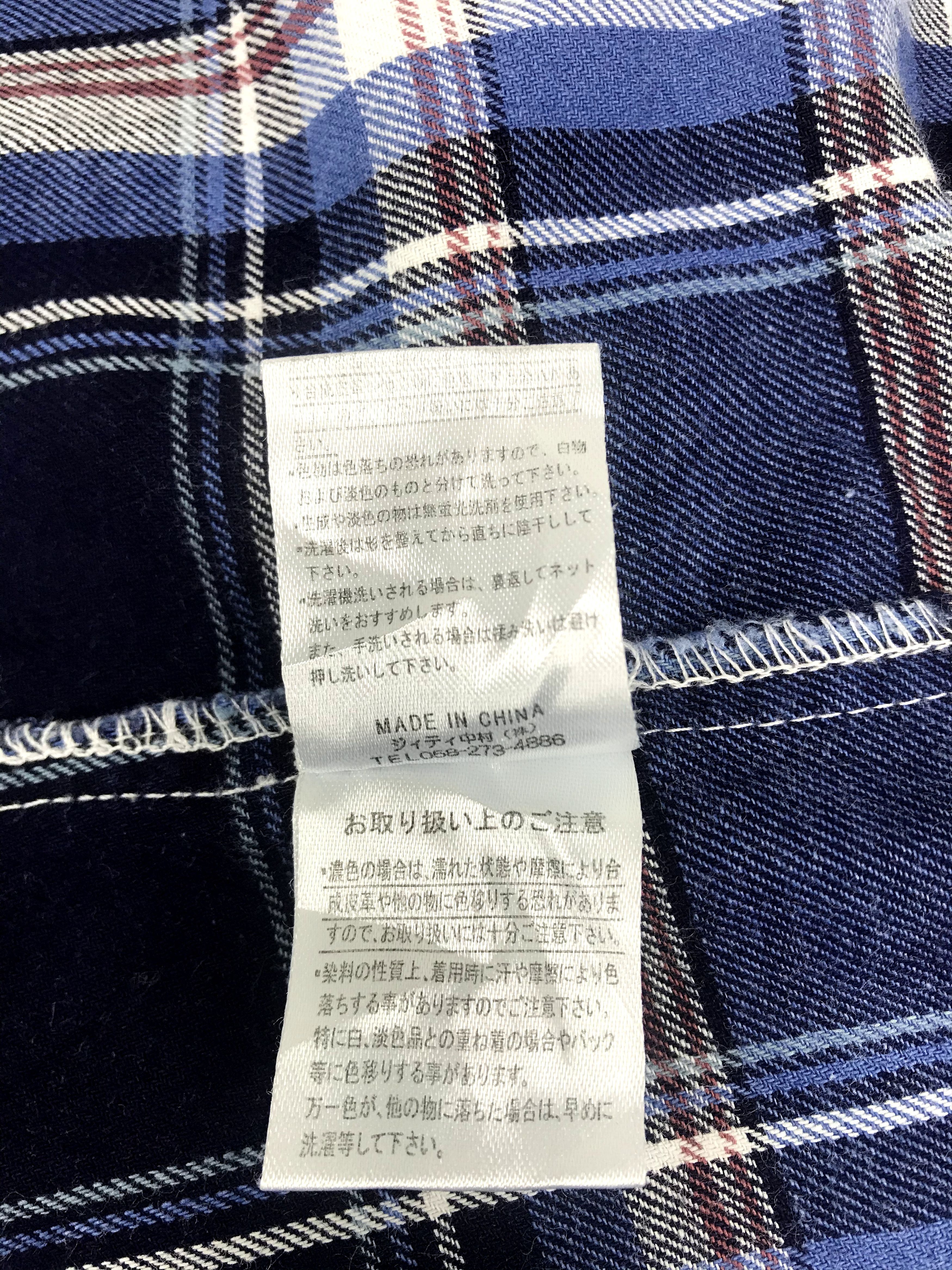 Japanese Brand Growth by Grail Flannel Shirt Double Pockets Plaid Check Size US M / EU 48-50 / 2 - 8 Thumbnail