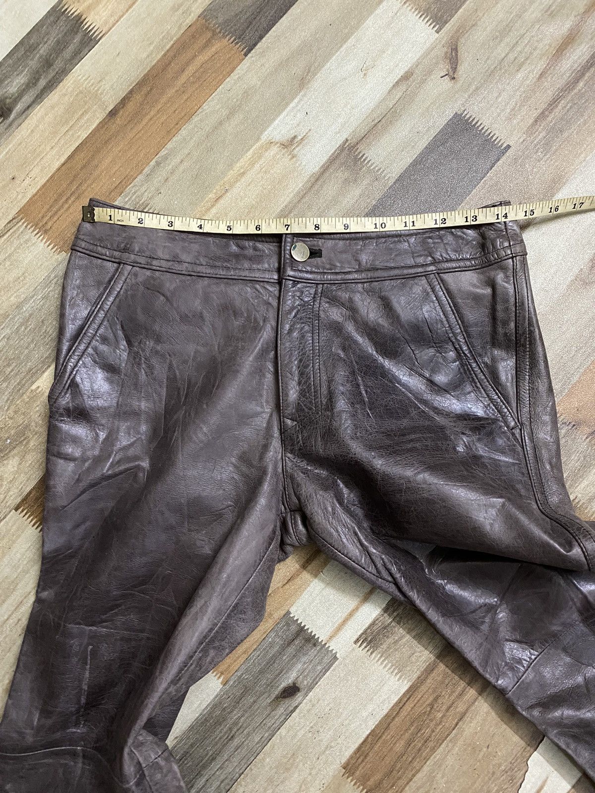 Japanese Brand Patrick Cox Wannabe Vintage Leather Pants Size US 29 - 8 Thumbnail