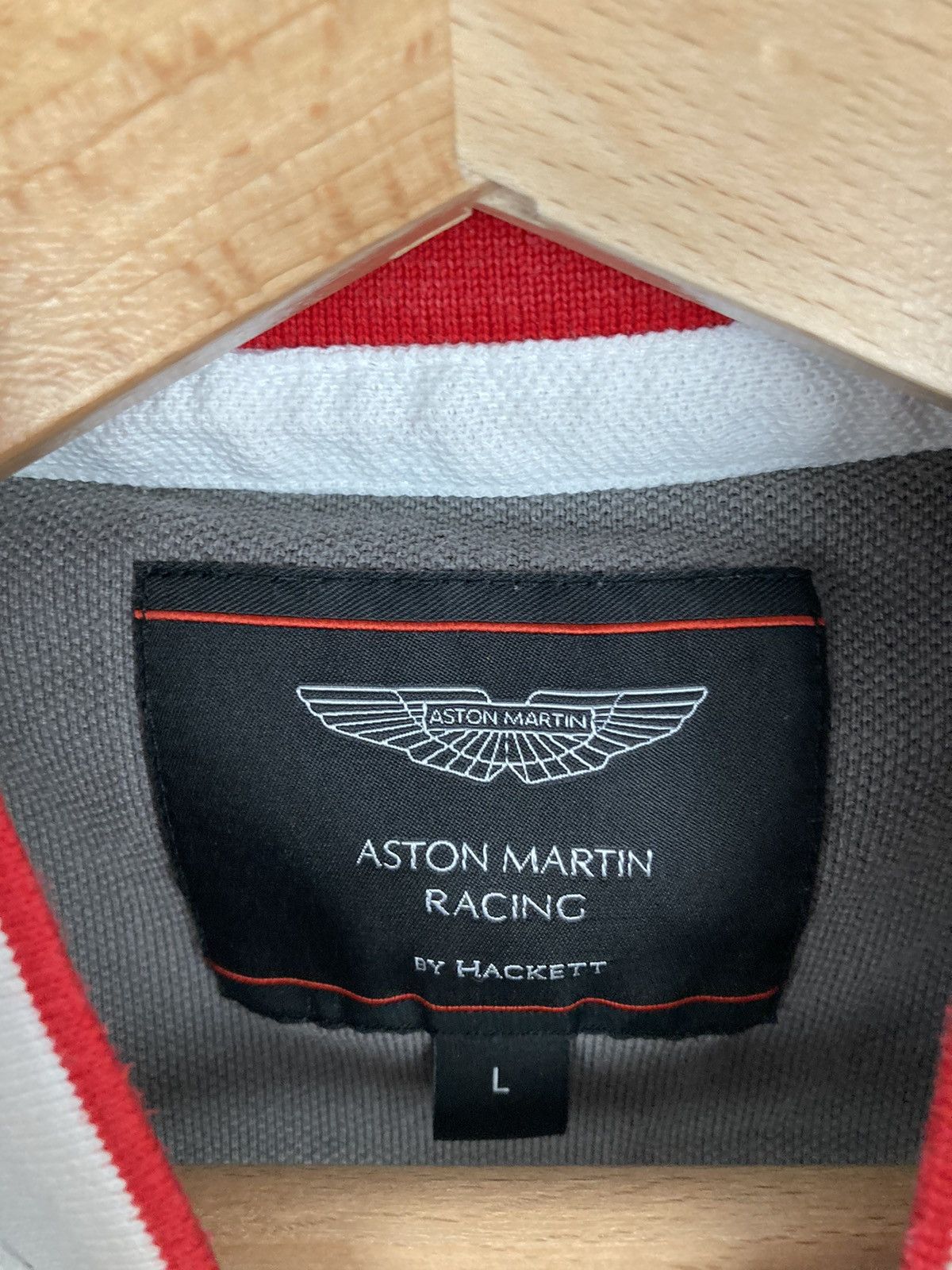 Hackett Vintage Aston Martin Racing Hackett Polo England Size US L / EU 52-54 / 3 - 5 Thumbnail