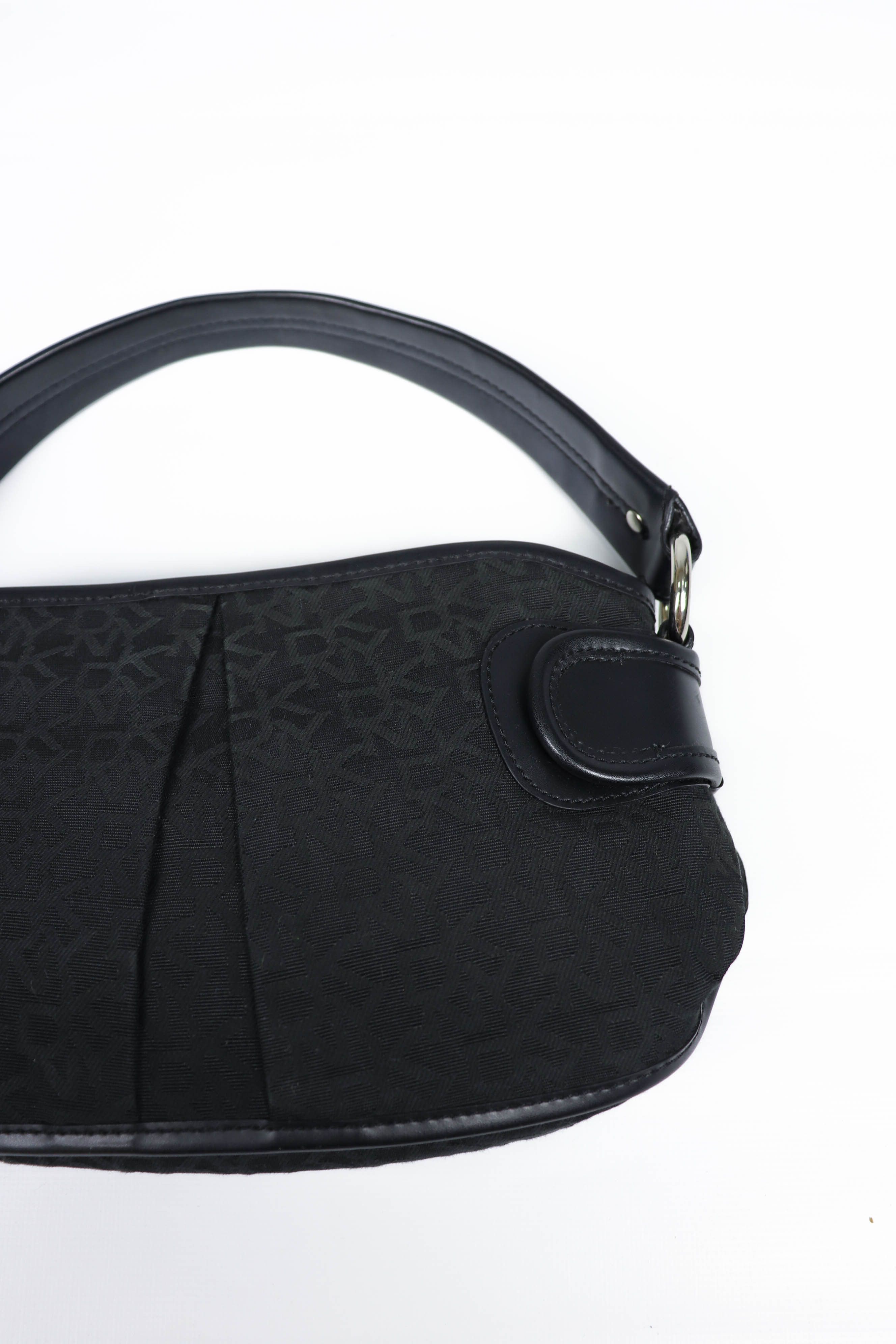 DKNY DKNY Donna Karan New York Black Monogram Small Hand Bag Size ONE SIZE - 9 Thumbnail