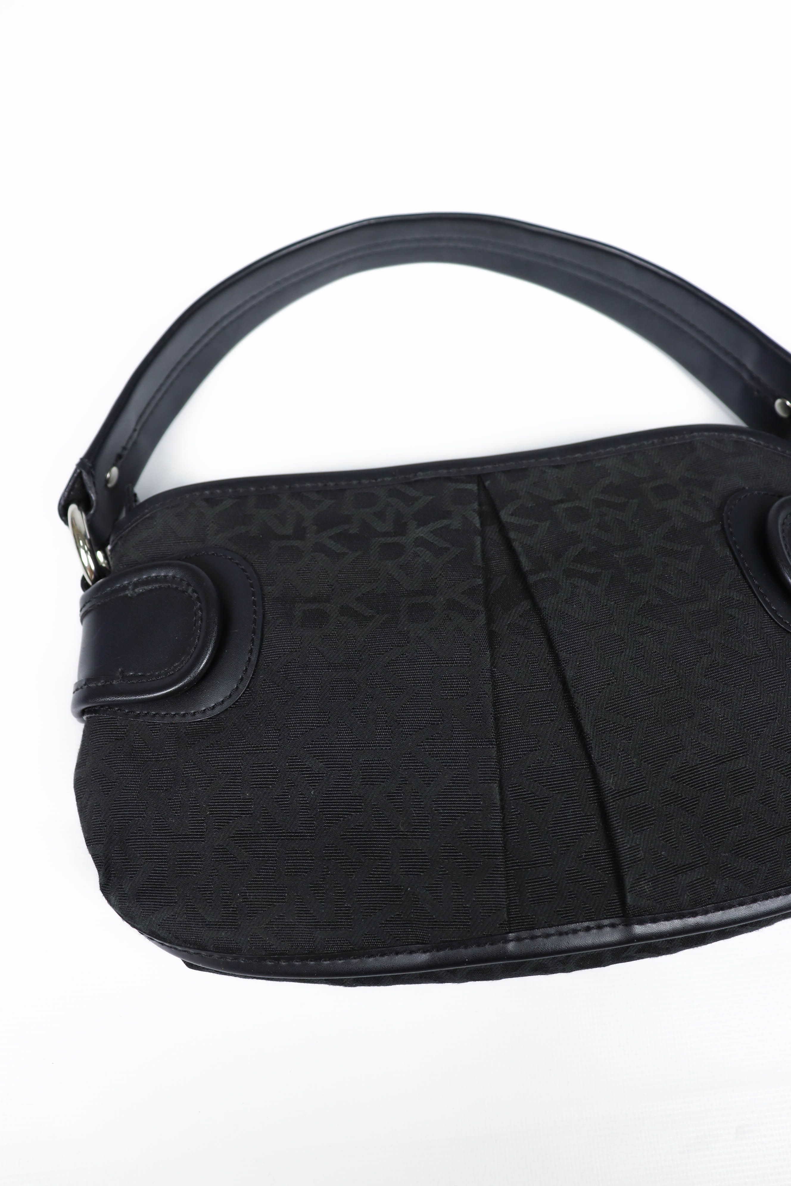 DKNY DKNY Donna Karan New York Black Monogram Small Hand Bag Size ONE SIZE - 8 Thumbnail