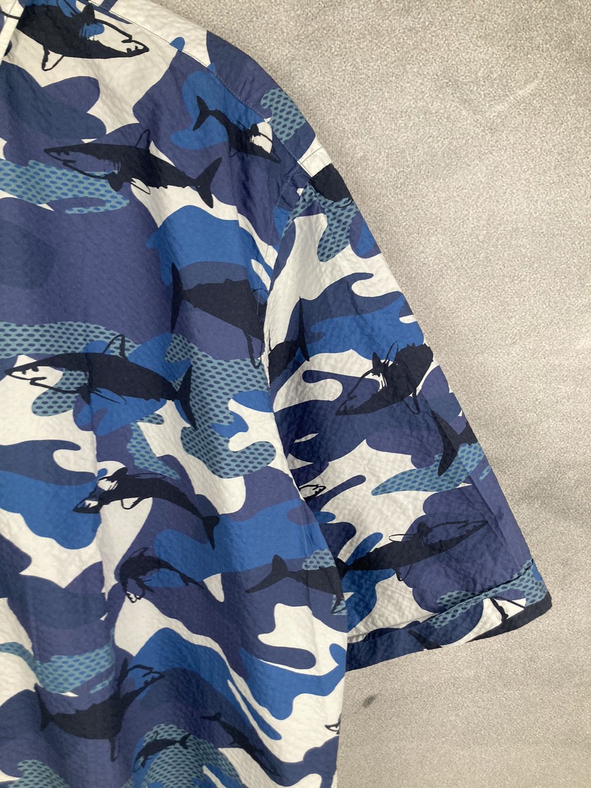 Paul & Shark Vintage Rare Paul & Shark Italy AOP Full Printed Shirt Size US XL / EU 56 / 4 - 5 Thumbnail