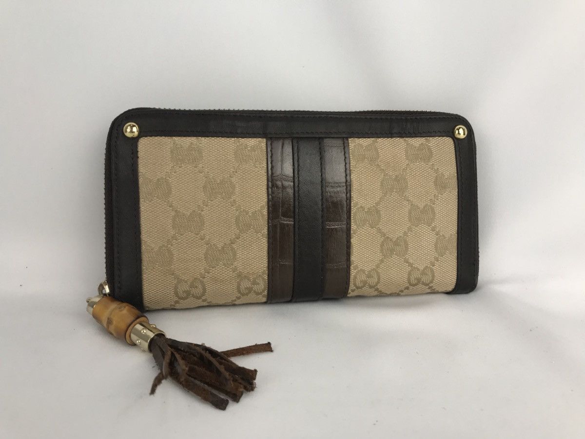 Gucci × Vintage ❌Last Drop❌ Authentic Gucci GG Wallet Zipper Around Size ONE SIZE - 10 Thumbnail