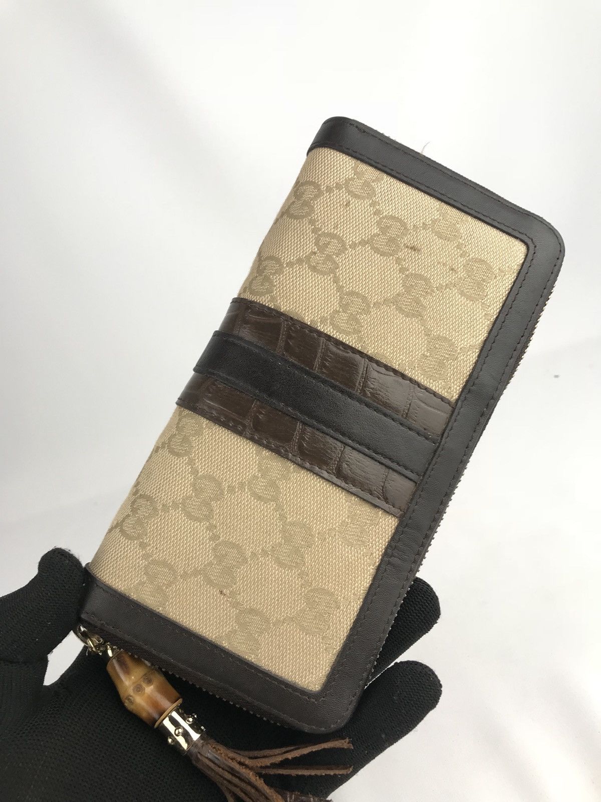 Gucci × Vintage ❌Last Drop❌ Authentic Gucci GG Wallet Zipper Around Size ONE SIZE - 2 Thumbnail