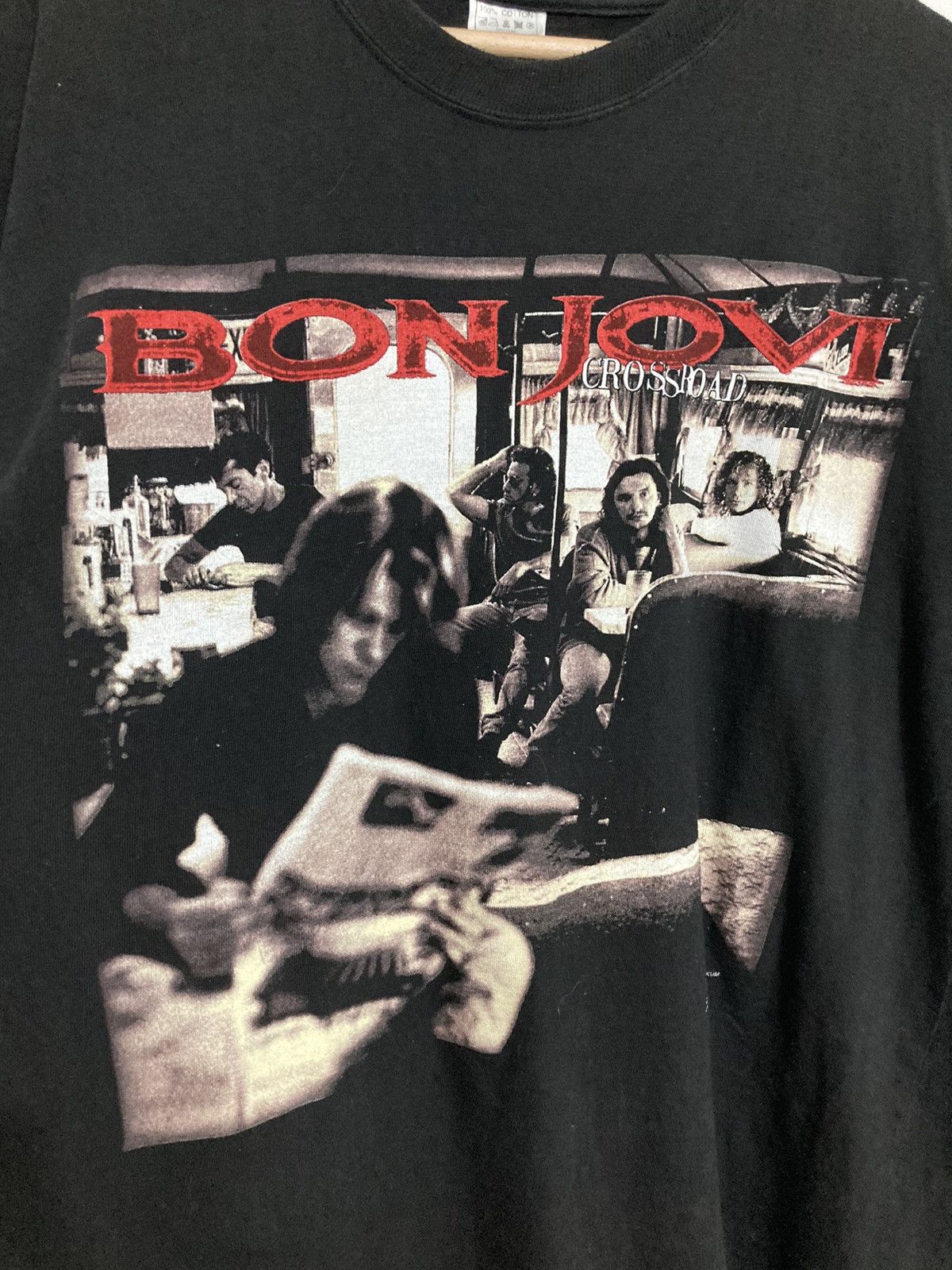 Band Tees Vintage Bon Jovi 90s Crossroad Rock Band Tee Graphic Print Size US XL / EU 56 / 4 - 5 Thumbnail