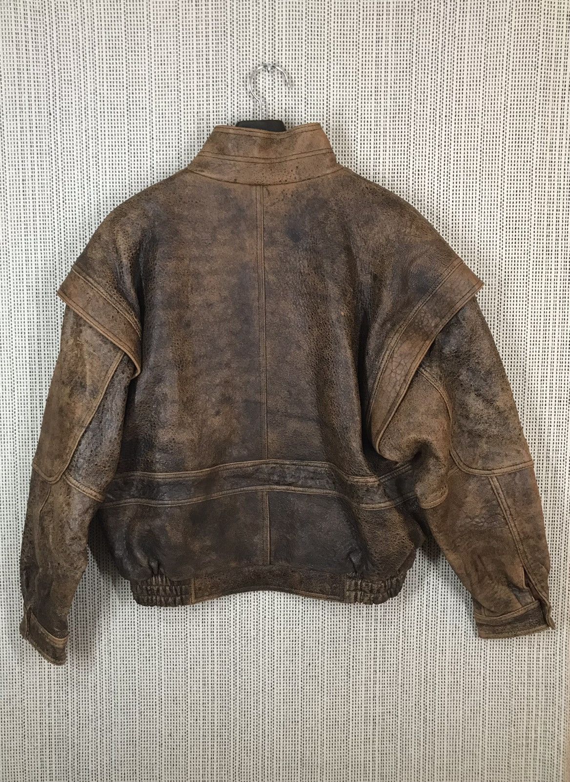 Vintage ‼️VTG WIND ARMOR REAL LEATHER JACKET NICE DESIGN‼️ Size US XL / EU 56 / 4 - 2 Thumbnail