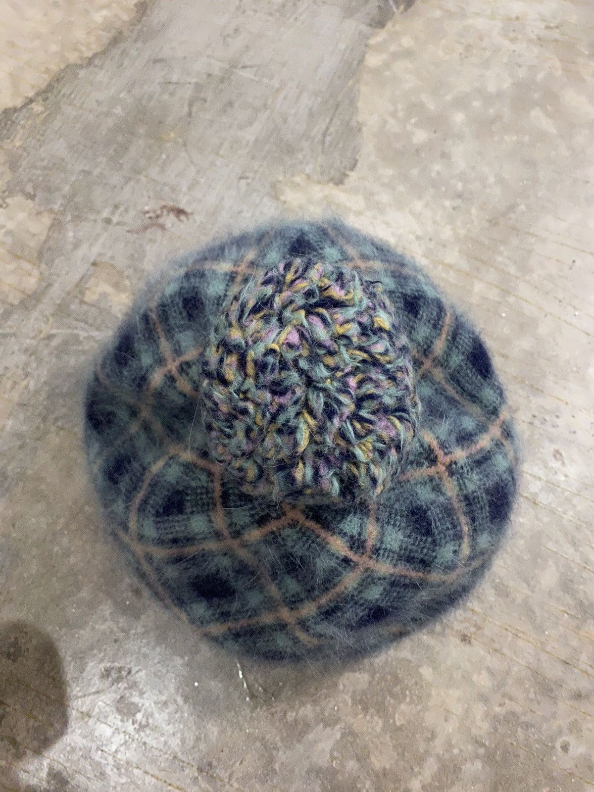 Vivienne Westwood Vtg Mohair checked hat Size ONE SIZE - 5 Thumbnail