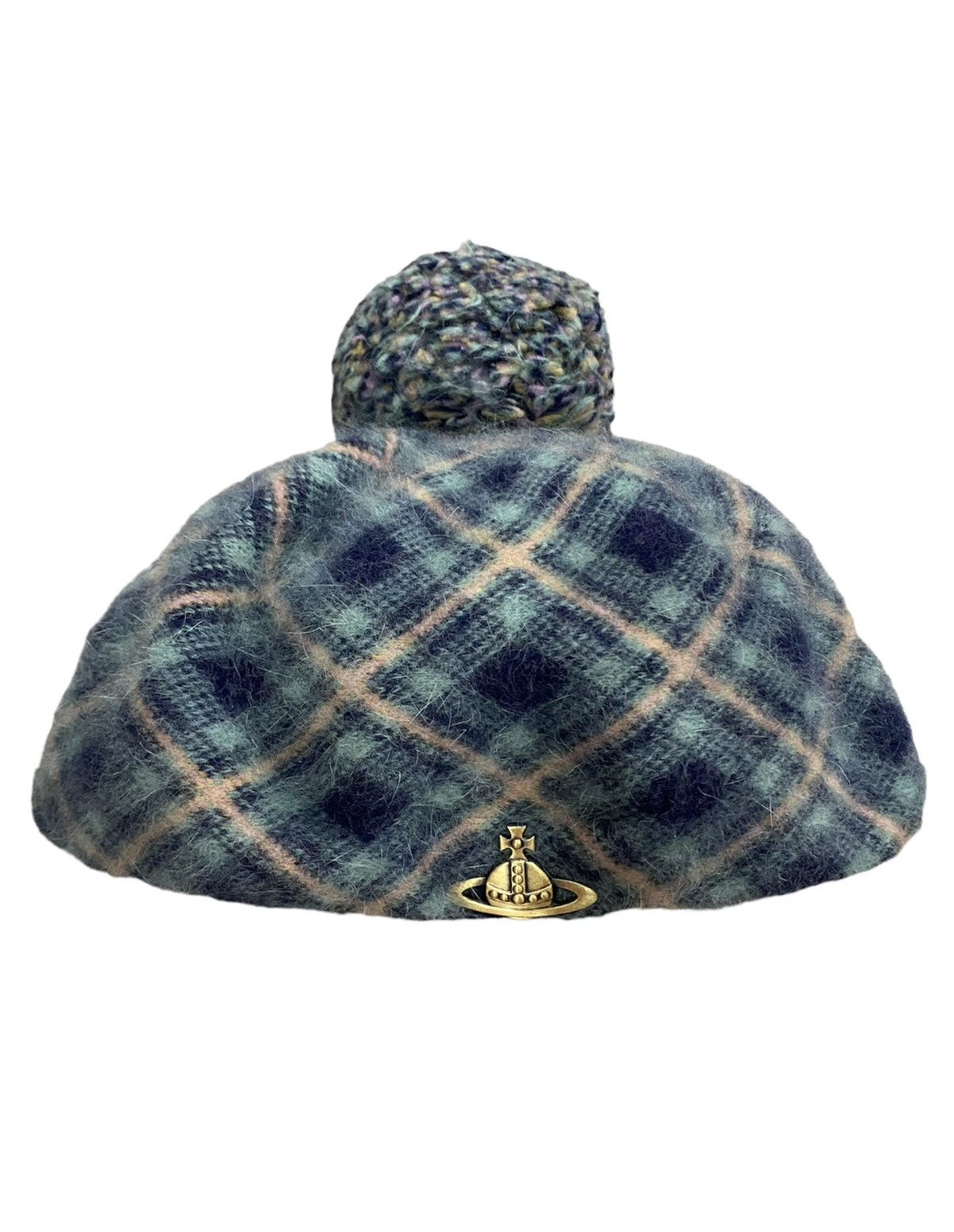 Vivienne Westwood Vtg Mohair checked hat Size ONE SIZE - 1 Thumbnail