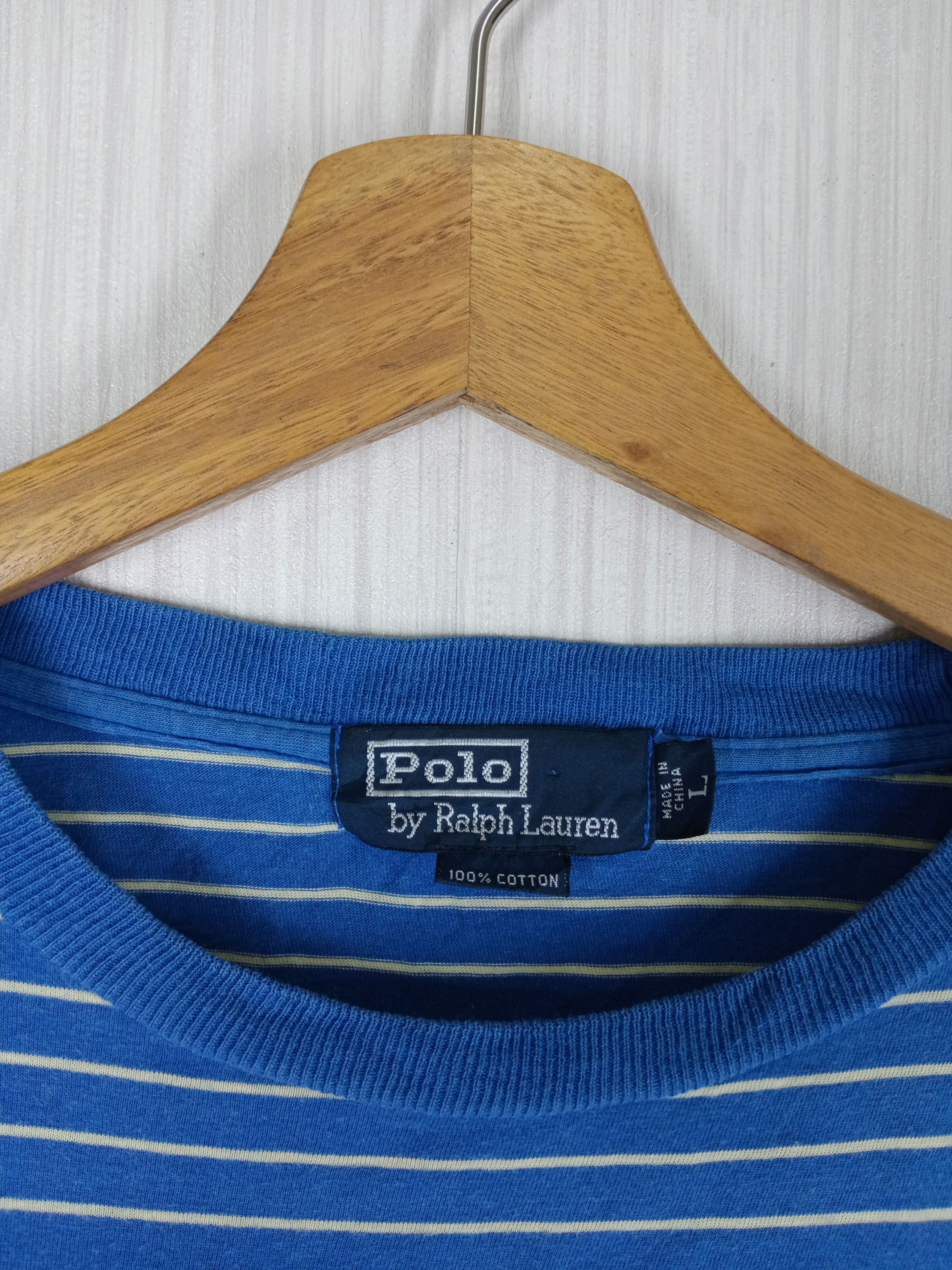 Polo Ralph Lauren Rare Vintage Polo Ralph Lauren Striped Long Sleeve Tshirt Size US L / EU 52-54 / 3 - 5 Thumbnail