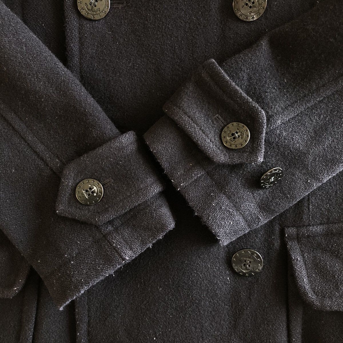 Comme des Garcons A/W10 Junya Watanabe COMME des Garcons Wool Pea Coat Size US XS / EU 42 / 0 - 11 Thumbnail