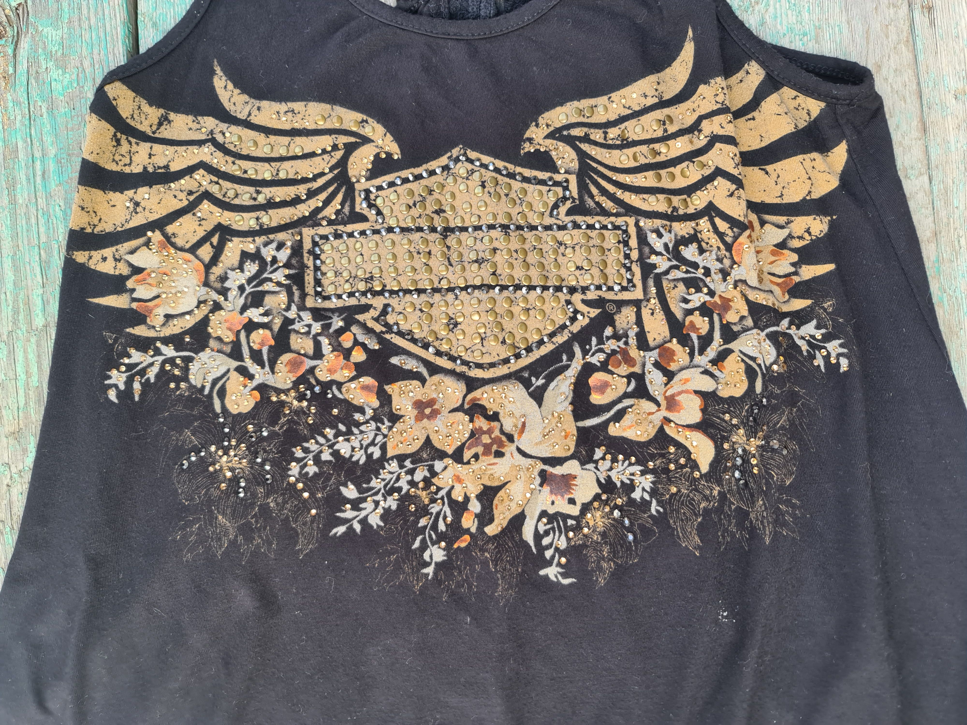 Harley Davidson Harley Davidson Motorcycle Wings Graphic Sleeveless Tank Size S / US 4 / IT 40 - 3 Thumbnail