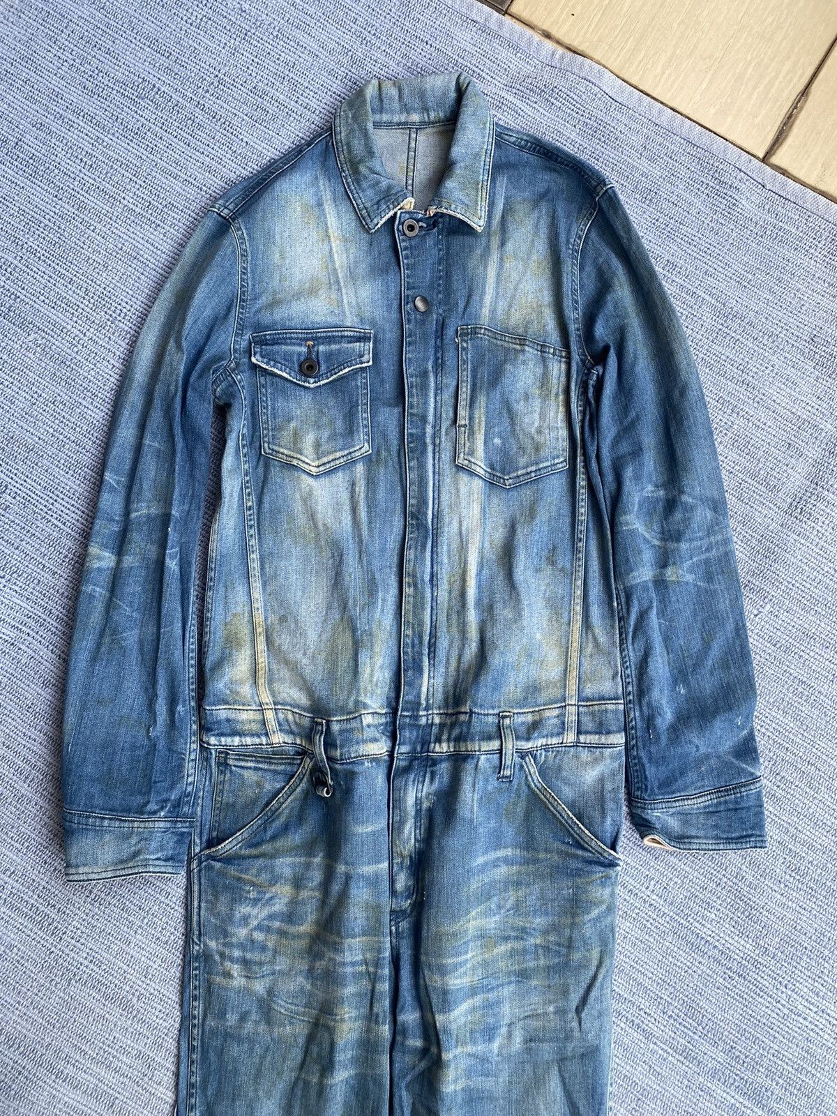 Isamu Katayama Backlash dirty denim overall Size US 30 / EU 46 - 2 Thumbnail