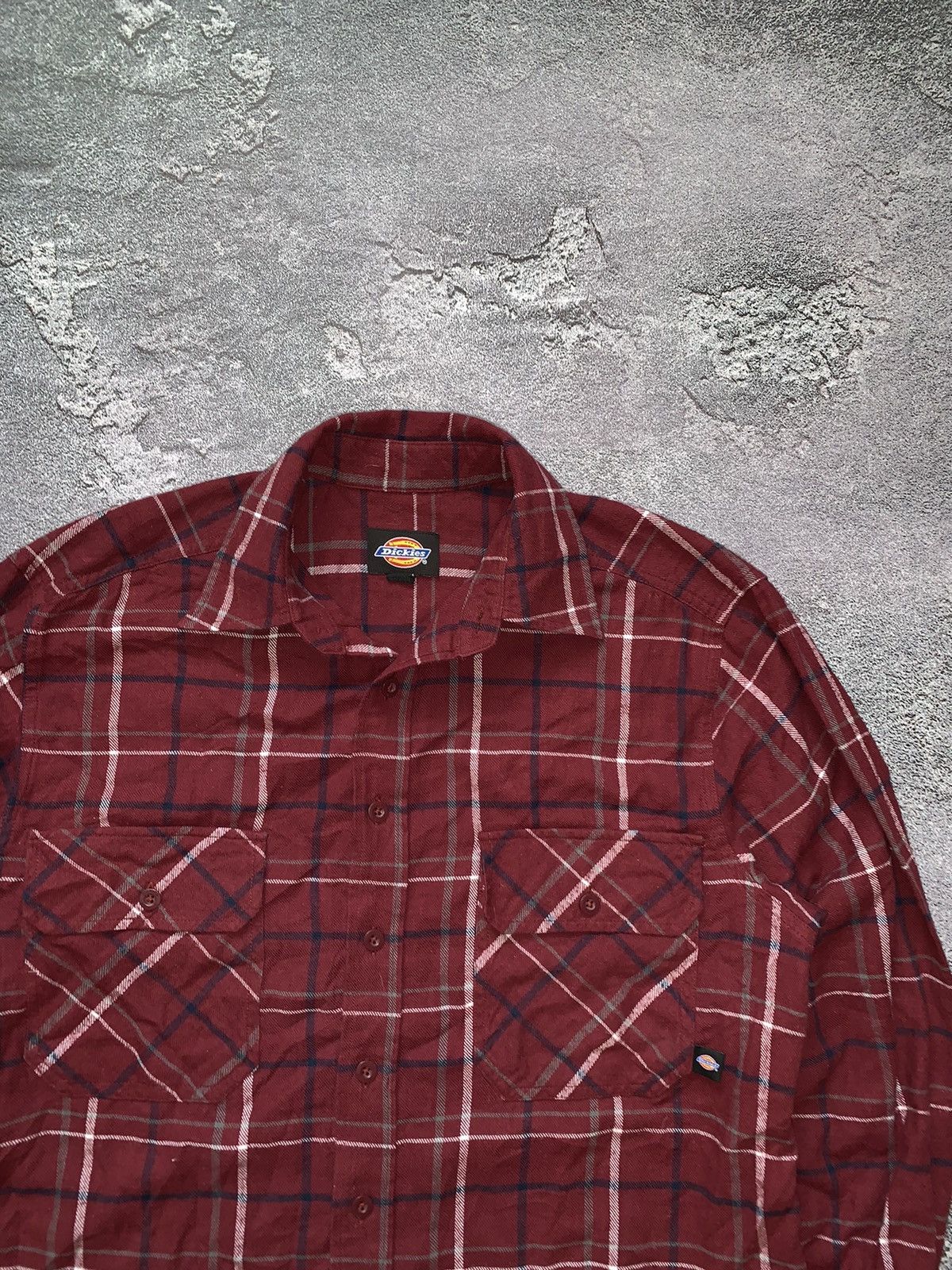 Dickies × Vintage Dickies S flannel vintage shirt polo long sleeve jacket y2k Size US S / EU 44-46 / 1 - 5 Thumbnail