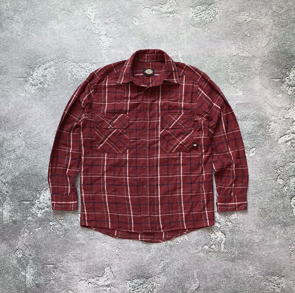 Dickies × Vintage Dickies S flannel vintage shirt polo long sleeve jacket y2k Size US S / EU 44-46 / 1 - 2 Thumbnail