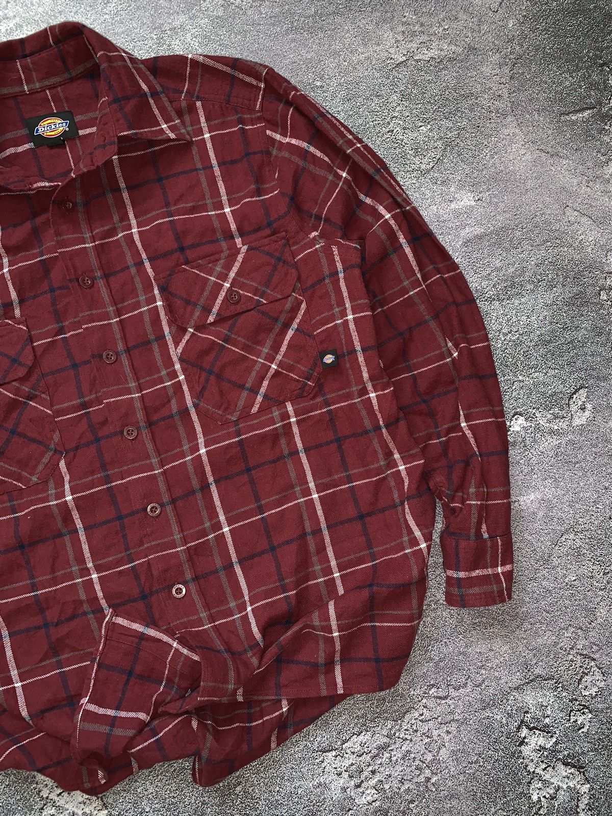 Dickies × Vintage Dickies S flannel vintage shirt polo long sleeve jacket y2k Size US S / EU 44-46 / 1 - 4 Thumbnail