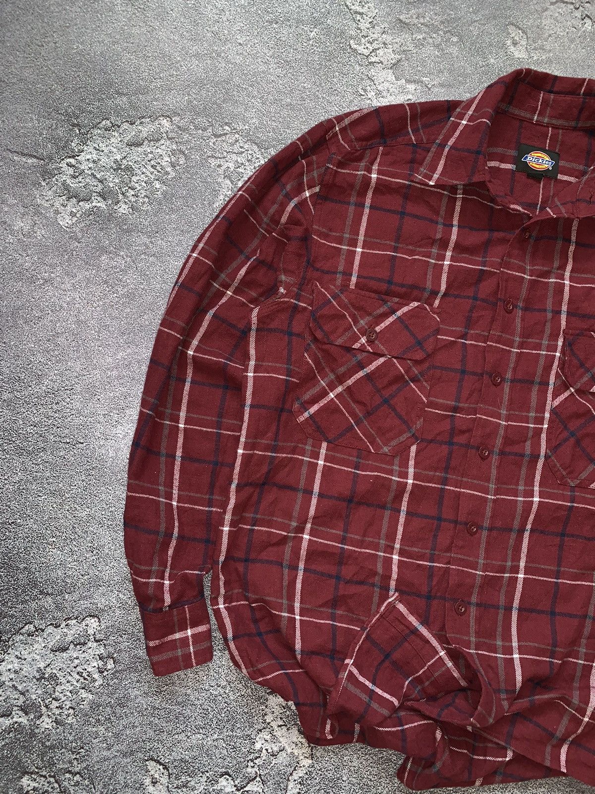Dickies × Vintage Dickies S flannel vintage shirt polo long sleeve jacket y2k Size US S / EU 44-46 / 1 - 3 Thumbnail