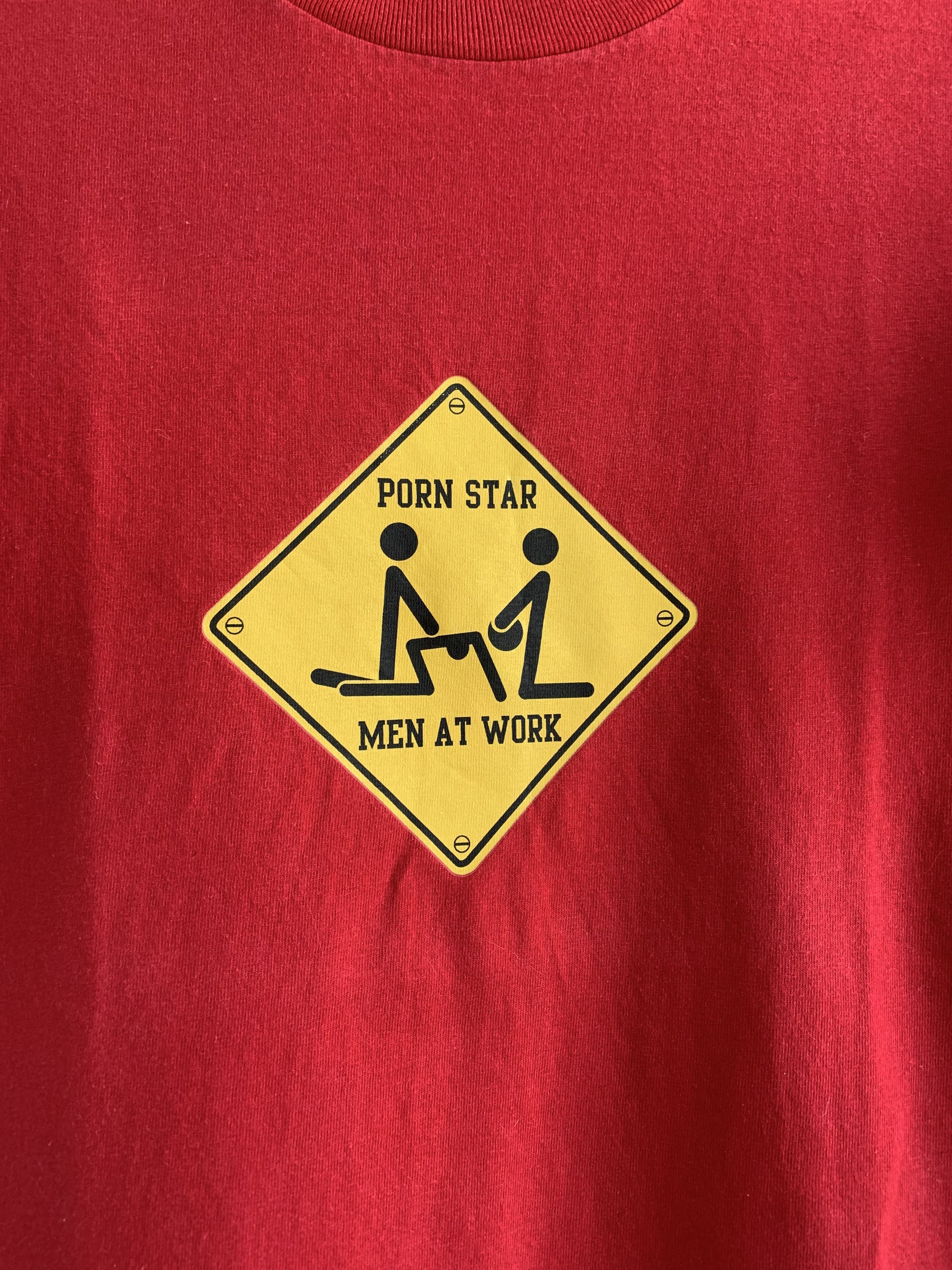 Girl Skateboards × Vintage Pornstar vintage t shirt " men at work " Size US M / EU 48-50 / 2 - 2 Thumbnail