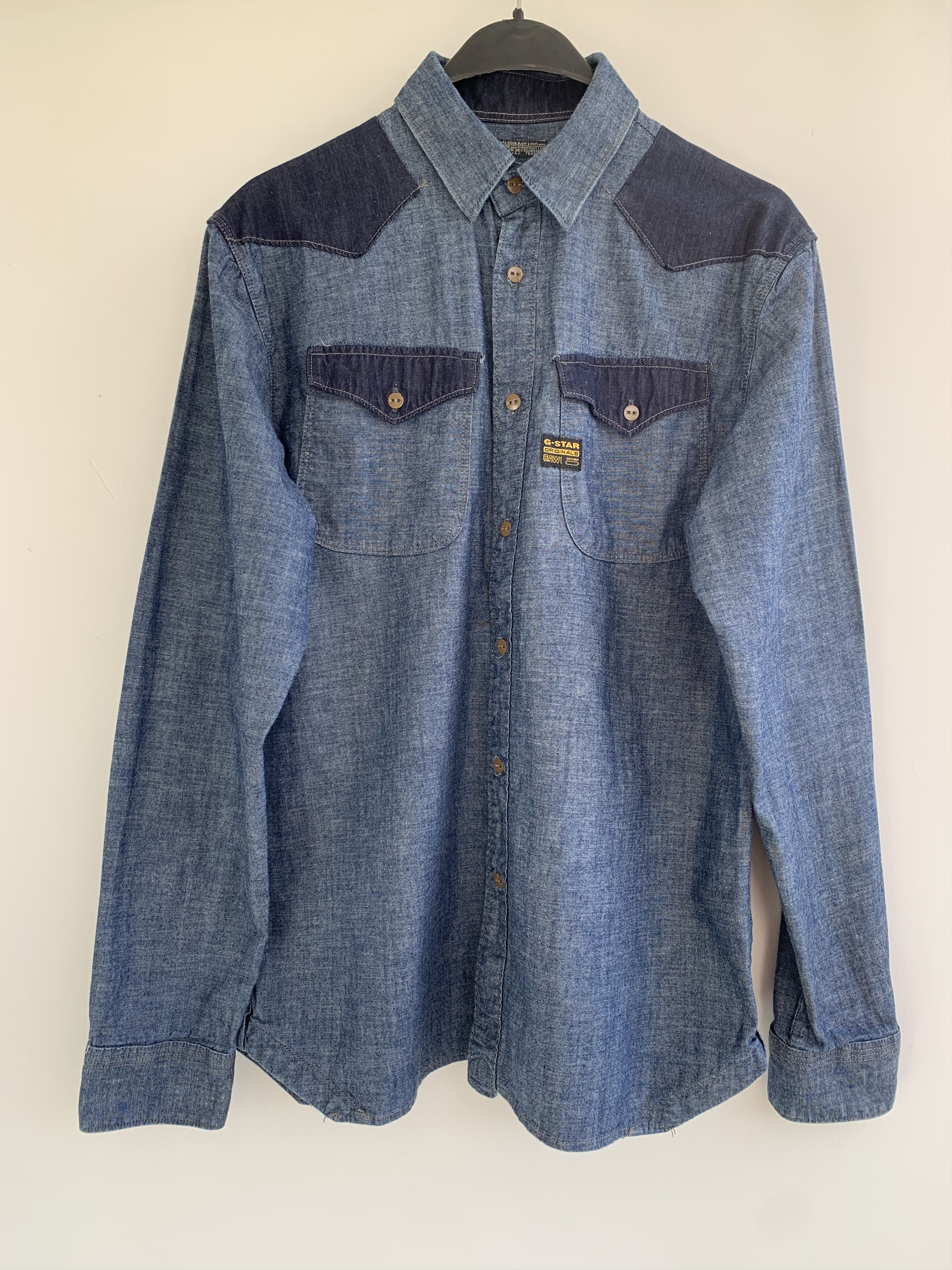 G-Star × Vintage G star raw shirt Size US L / EU 52-54 / 3 - 1 Thumbnail