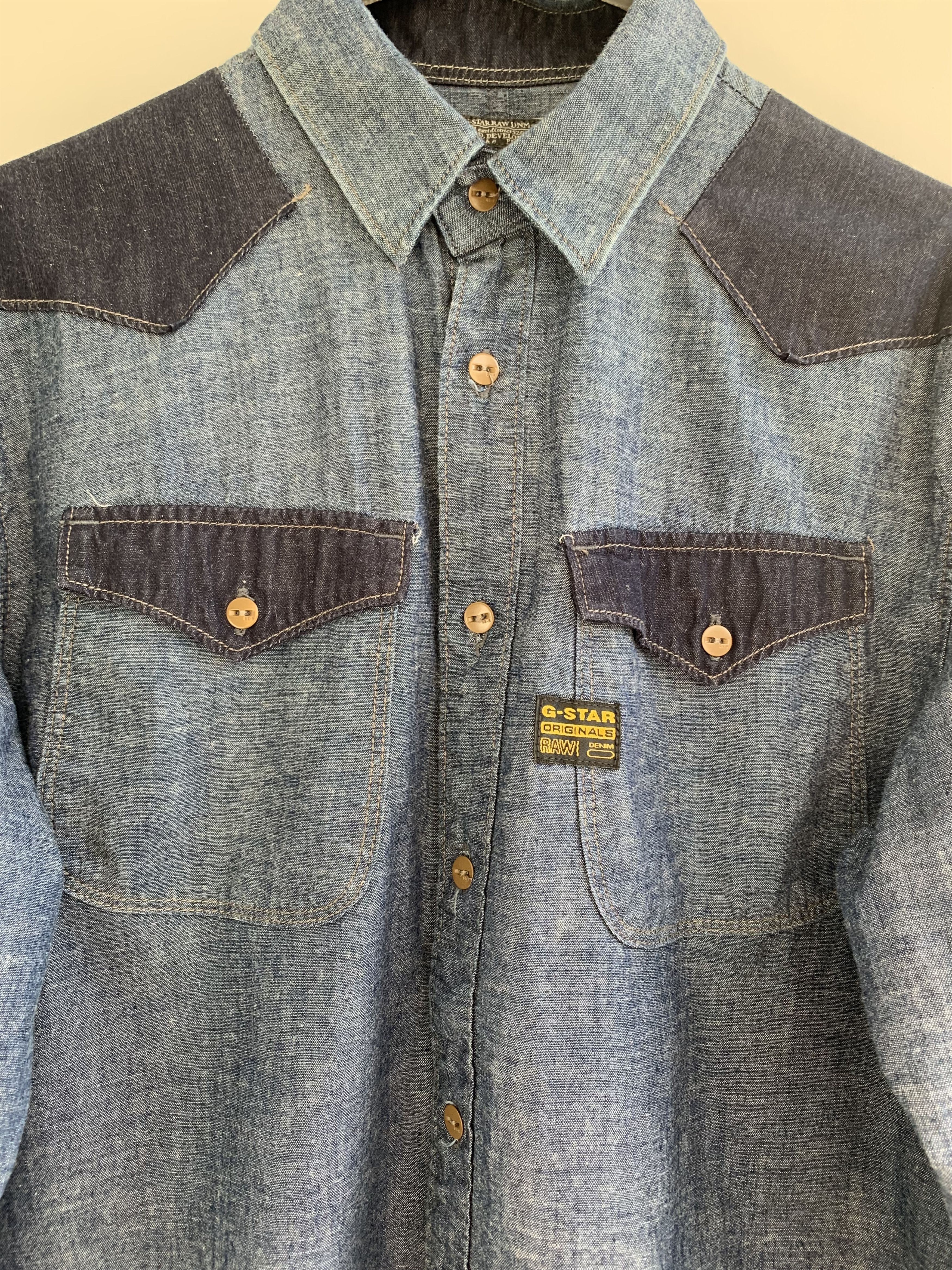 G-Star × Vintage G star raw shirt Size US L / EU 52-54 / 3 - 2 Thumbnail