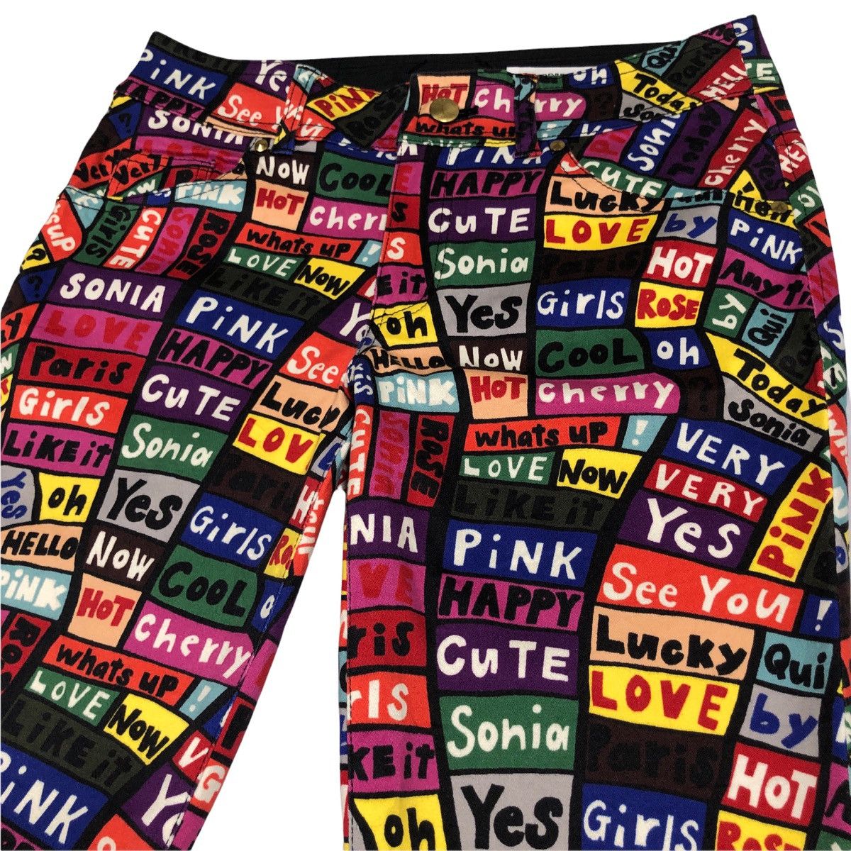 Sonia Rykiel Sonia Rykiel Full Print Radiohead Inspired Trouser Size 30" / US 8 / IT 44 - 4 Thumbnail