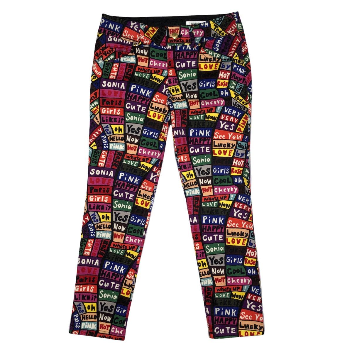 Sonia Rykiel Sonia Rykiel Full Print Radiohead Inspired Trouser Size 30" / US 8 / IT 44 - 1 Thumbnail