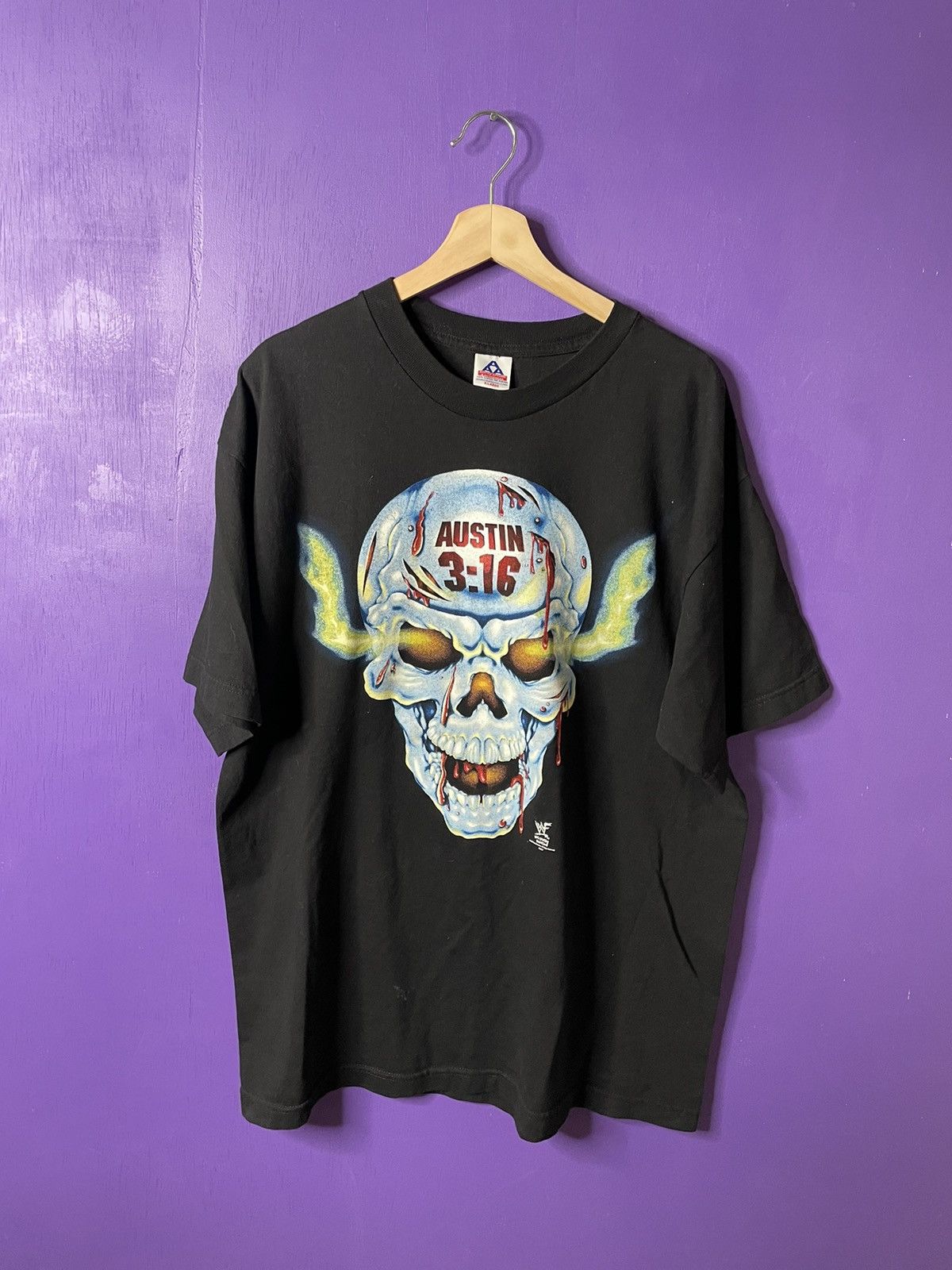 Vintage × WWF Vintage 90s Stone cold Austin 3:16 blood t-shirt Size US XL / EU 56 / 4 - 1 Thumbnail