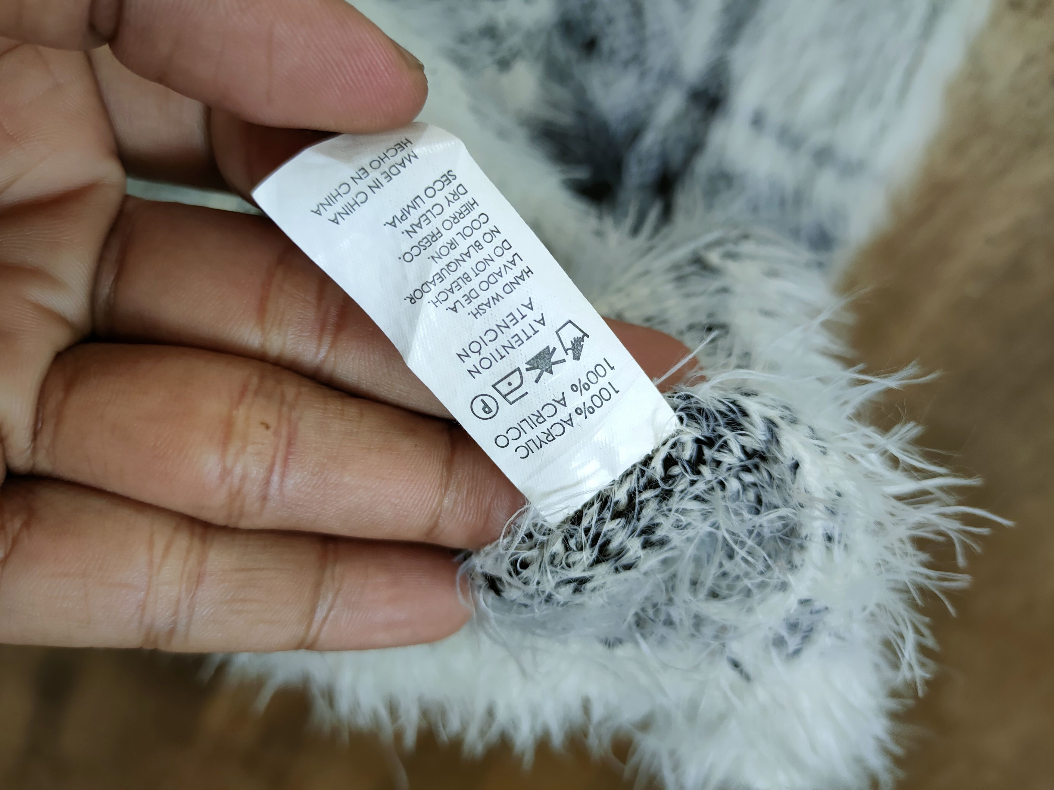 Aran Isles Knitwear D Japan Checkered mohair shaggy fur knitwear #46-983 Size US S / EU 44-46 / 1 - 9 Thumbnail