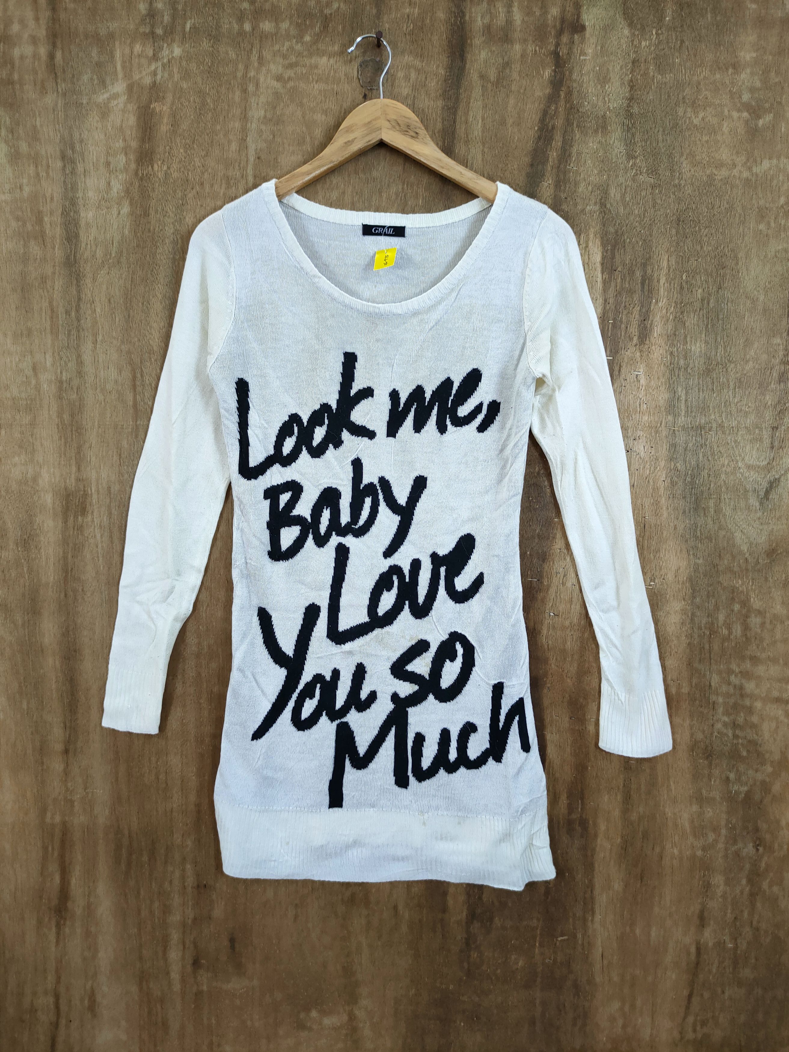 Vintage D Grail look me baby long knitwear japan #46-975 Size US S / EU 44-46 / 1 - 1 Thumbnail