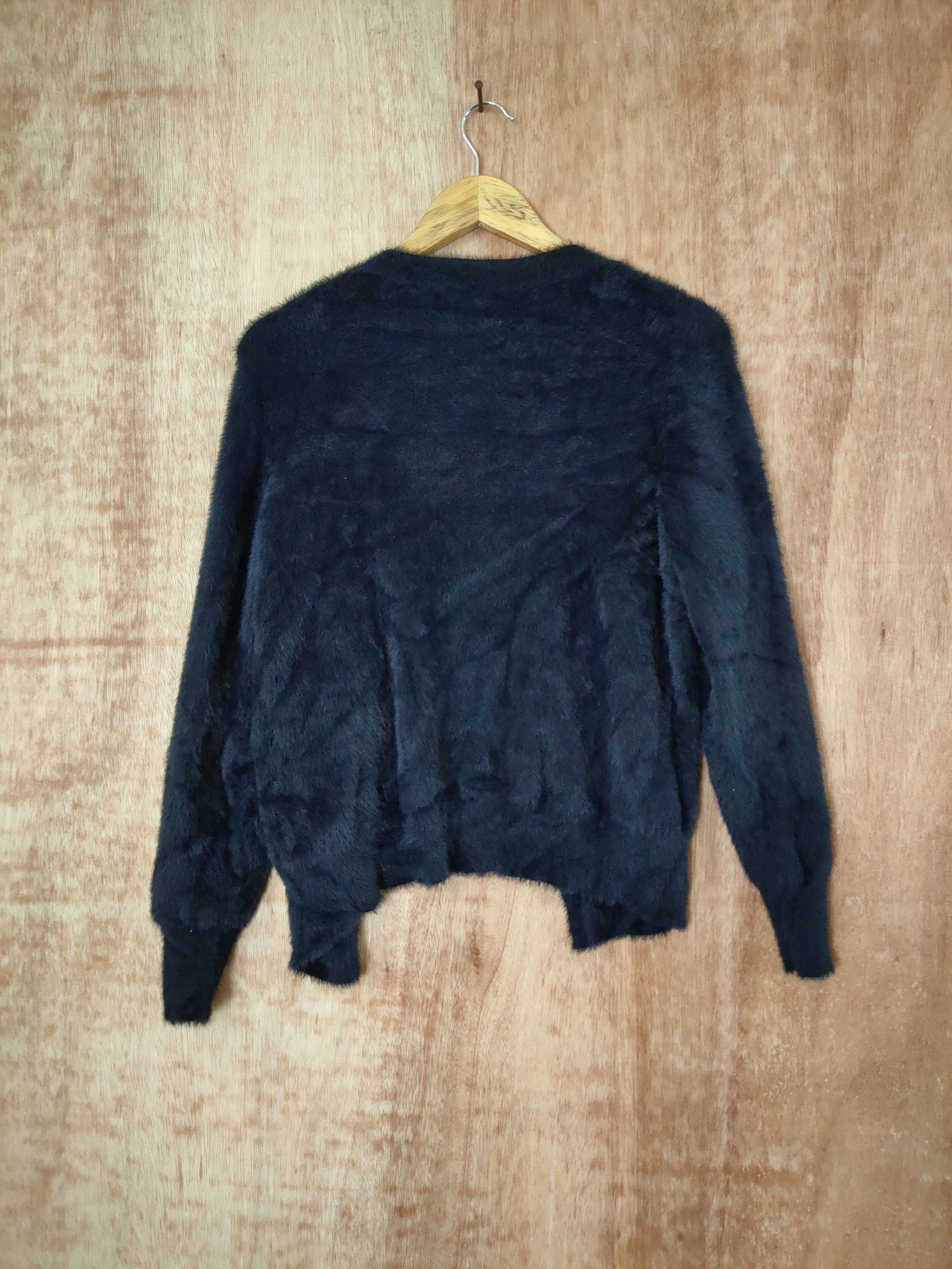 Aran Crafts D Do Classe mohair knitwear cardigan fur black soft #46-458 Size US S / EU 44-46 / 1 - 7 Thumbnail