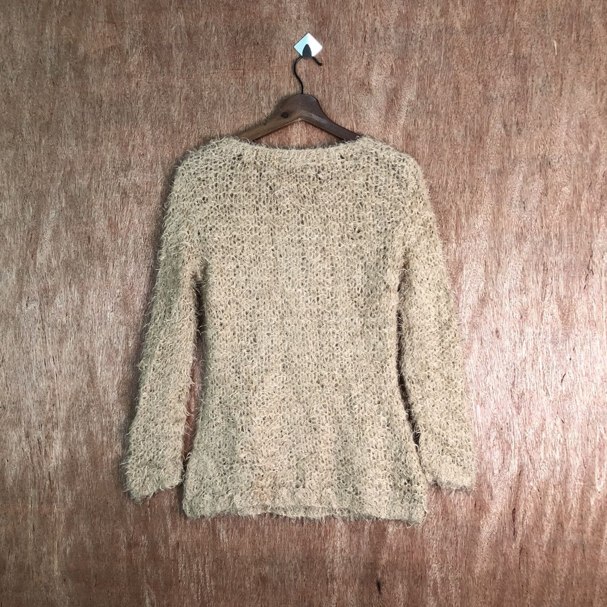 Japanese Brand Frees Shop mesh net crochet Shaggy Fur Mohair Knitwear #6569 Size M / US 6-8 / IT 42-44 - 6 Thumbnail