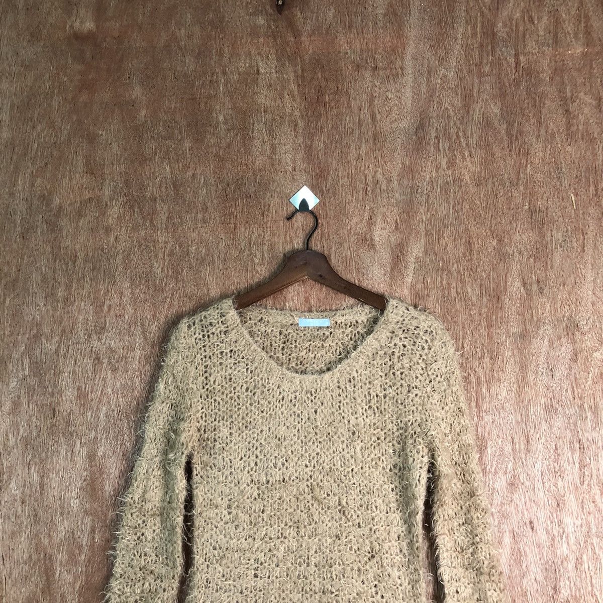 Japanese Brand Frees Shop mesh net crochet Shaggy Fur Mohair Knitwear #6569 Size M / US 6-8 / IT 42-44 - 2 Thumbnail