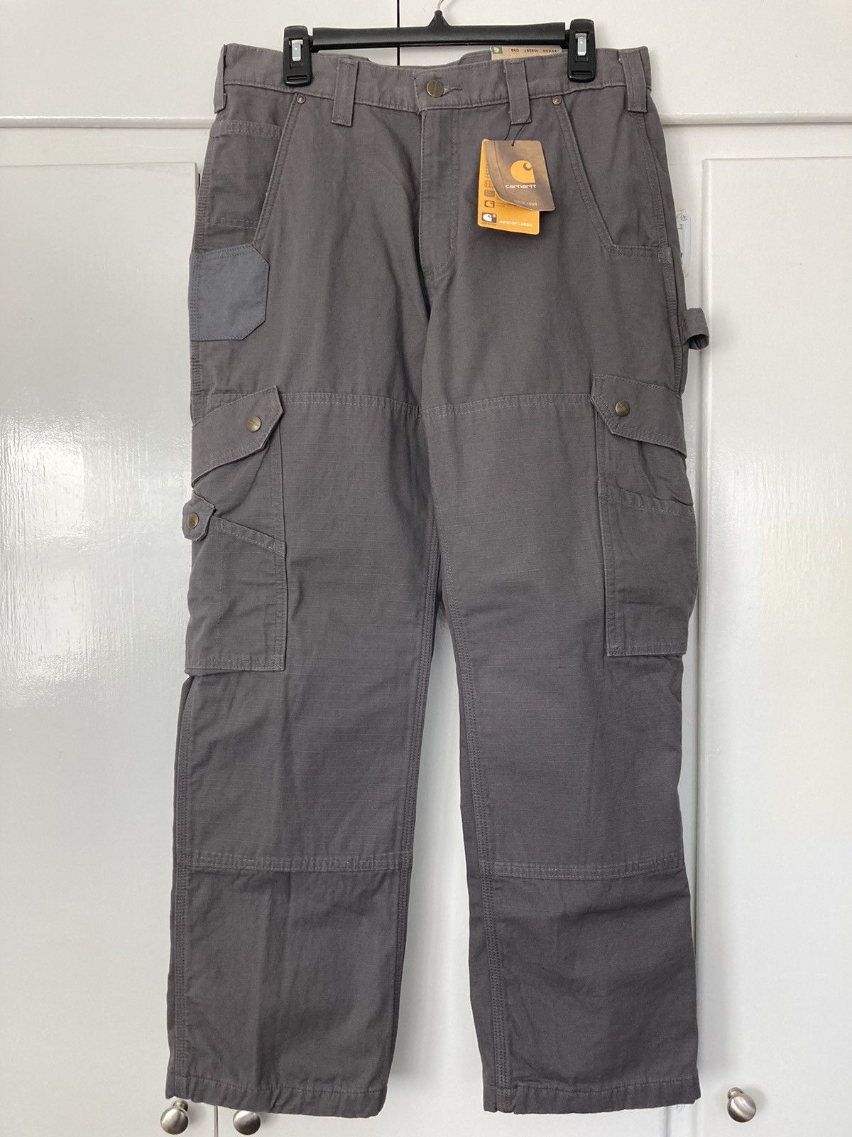 Carhartt × Carhartt Wip CARHARTT RIPSTOP FLANNEL LINED CARGO WORK PANTS — free download
