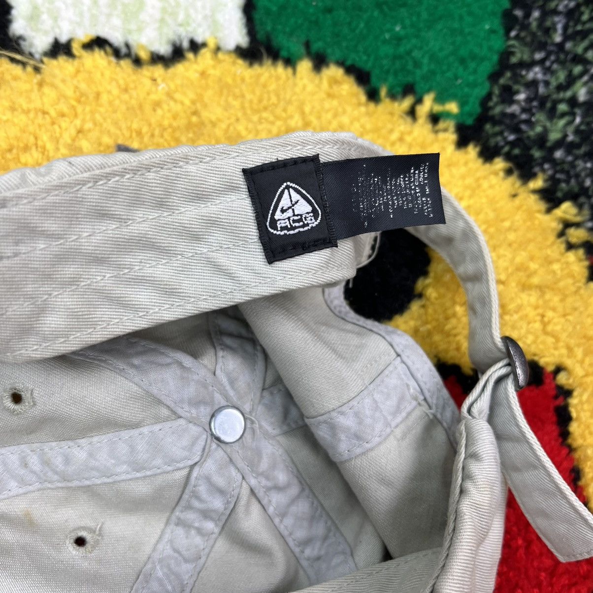 Nike ACG × Vintage NIKE ACG ARCHIVE Y2K RARE VINTAGE CREAM CAP 1990s - № 4016 Size ONE SIZE - 6 Thumbnail