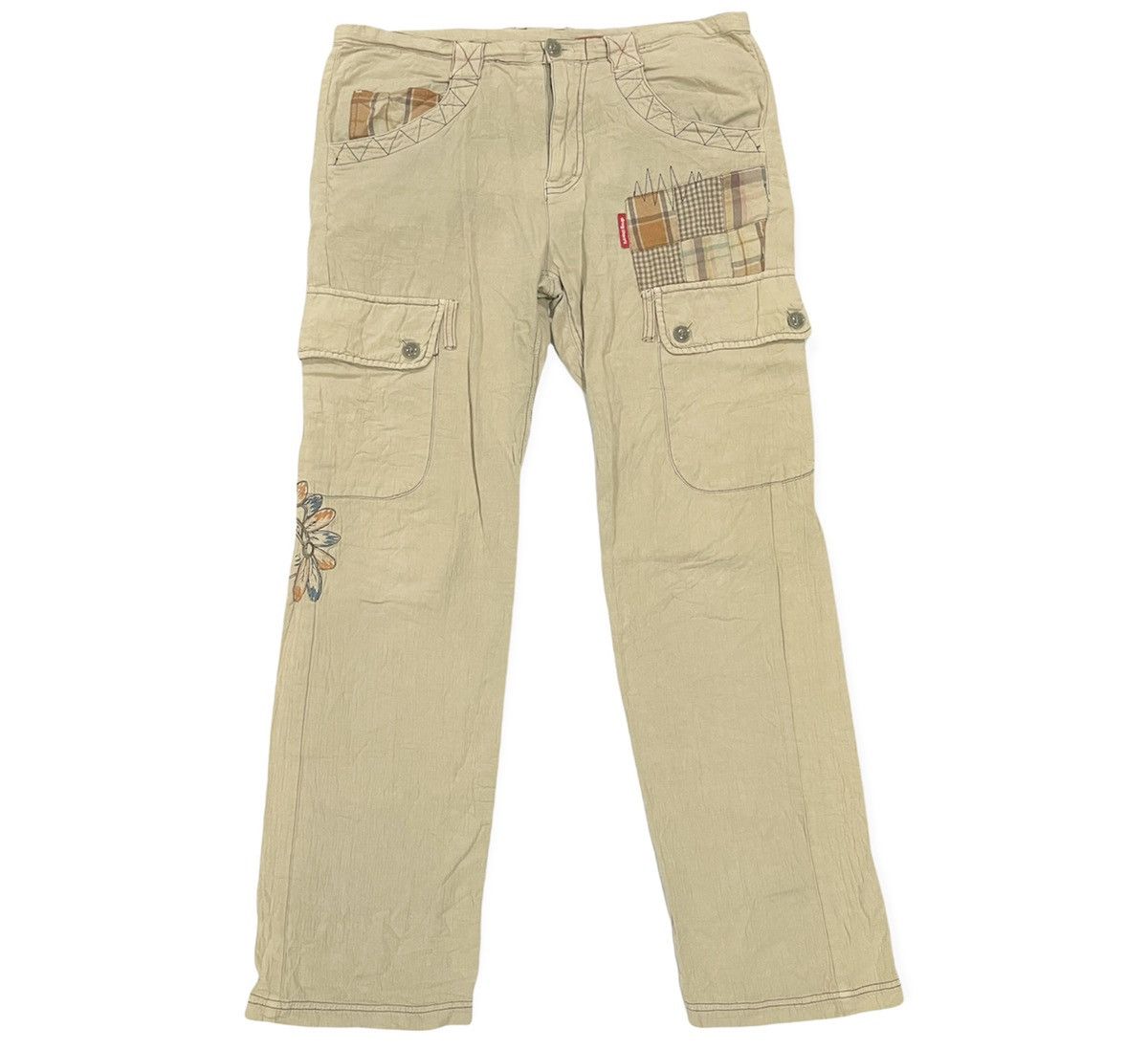 Japanese Brand Grail💥Vintage Japanese Drug Store's Patchwork Cargo Pants Size US 36 / EU 52 - 1 Thumbnail