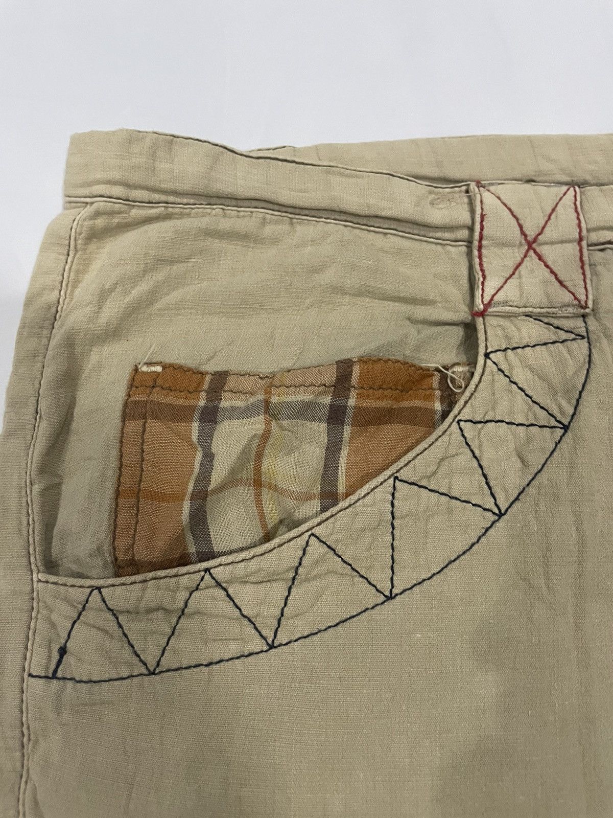 Japanese Brand Grail💥Vintage Japanese Drug Store's Patchwork Cargo Pants Size US 36 / EU 52 - 11 Thumbnail