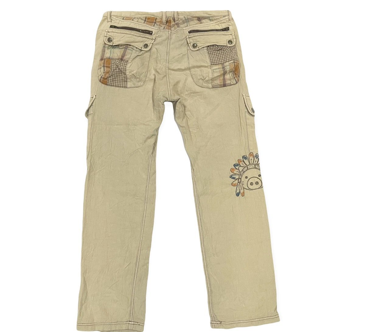Japanese Brand Grail💥Vintage Japanese Drug Store's Patchwork Cargo Pants Size US 36 / EU 52 - 2 Thumbnail