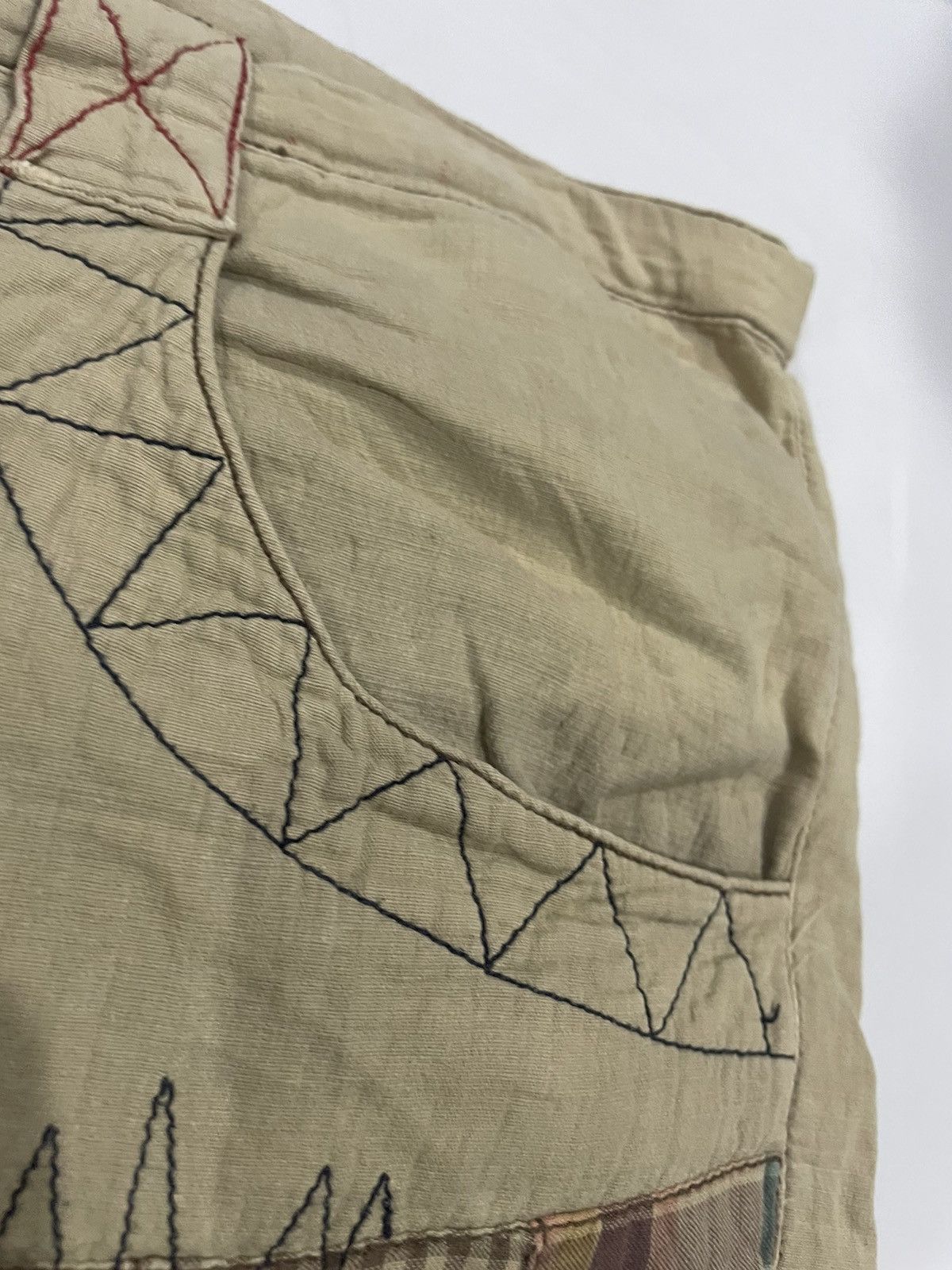 Japanese Brand Grail💥Vintage Japanese Drug Store's Patchwork Cargo Pants Size US 36 / EU 52 - 13 Thumbnail