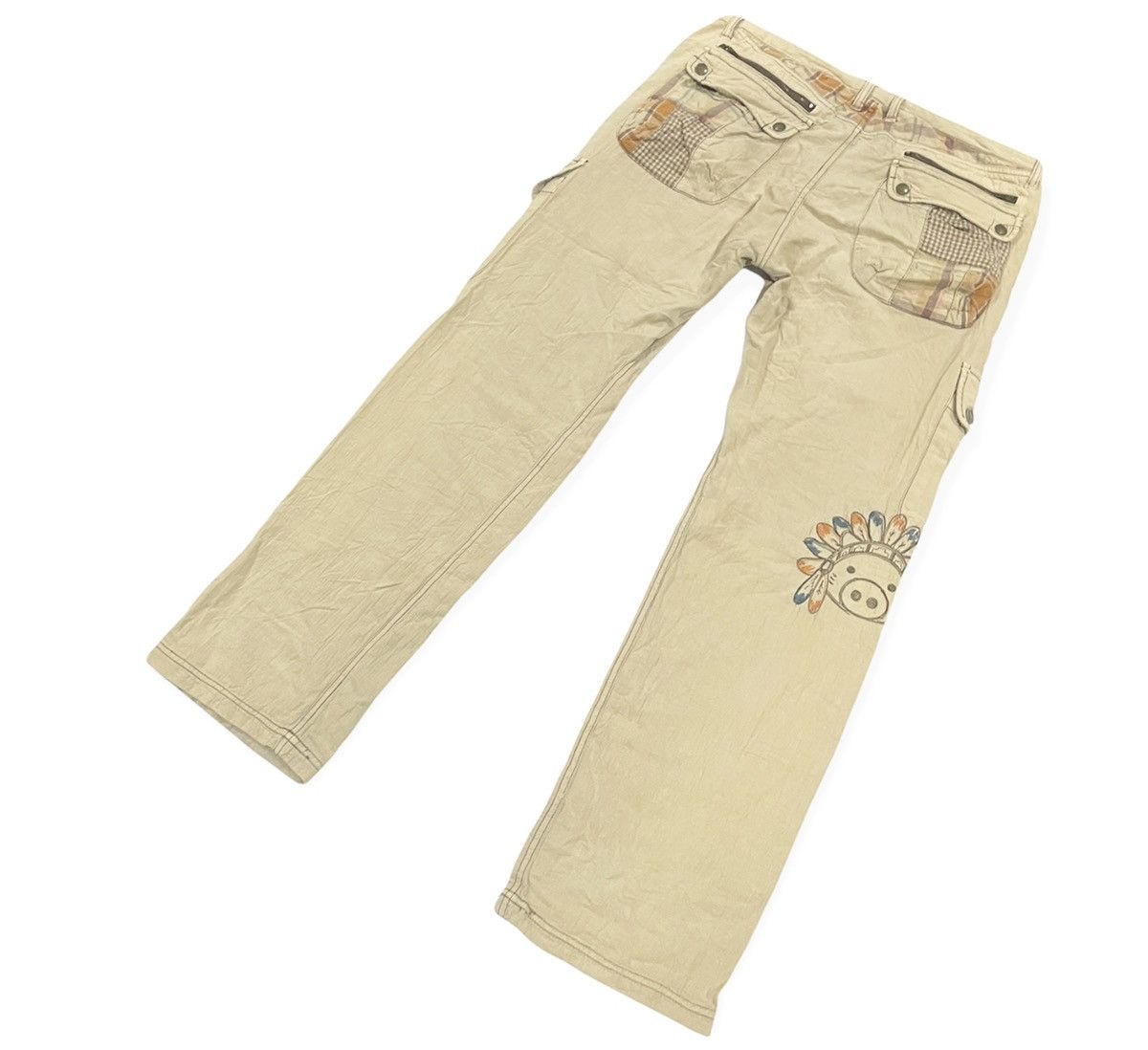 Japanese Brand Grail💥Vintage Japanese Drug Store's Patchwork Cargo Pants Size US 36 / EU 52 - 6 Thumbnail
