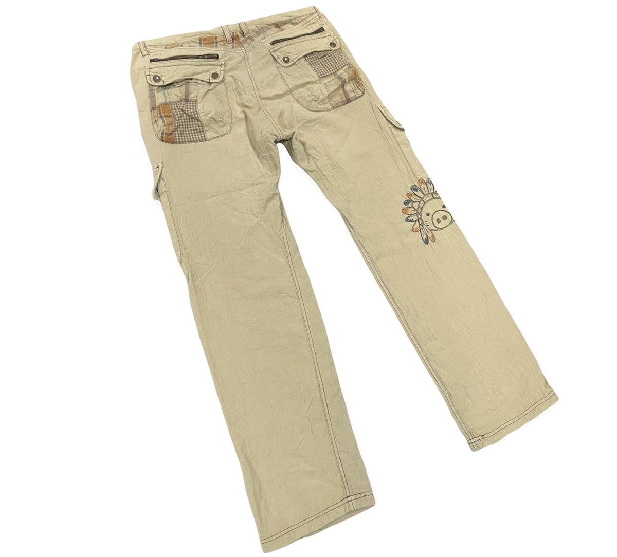 Japanese Brand Grail💥Vintage Japanese Drug Store's Patchwork Cargo Pants Size US 36 / EU 52 - 5 Thumbnail