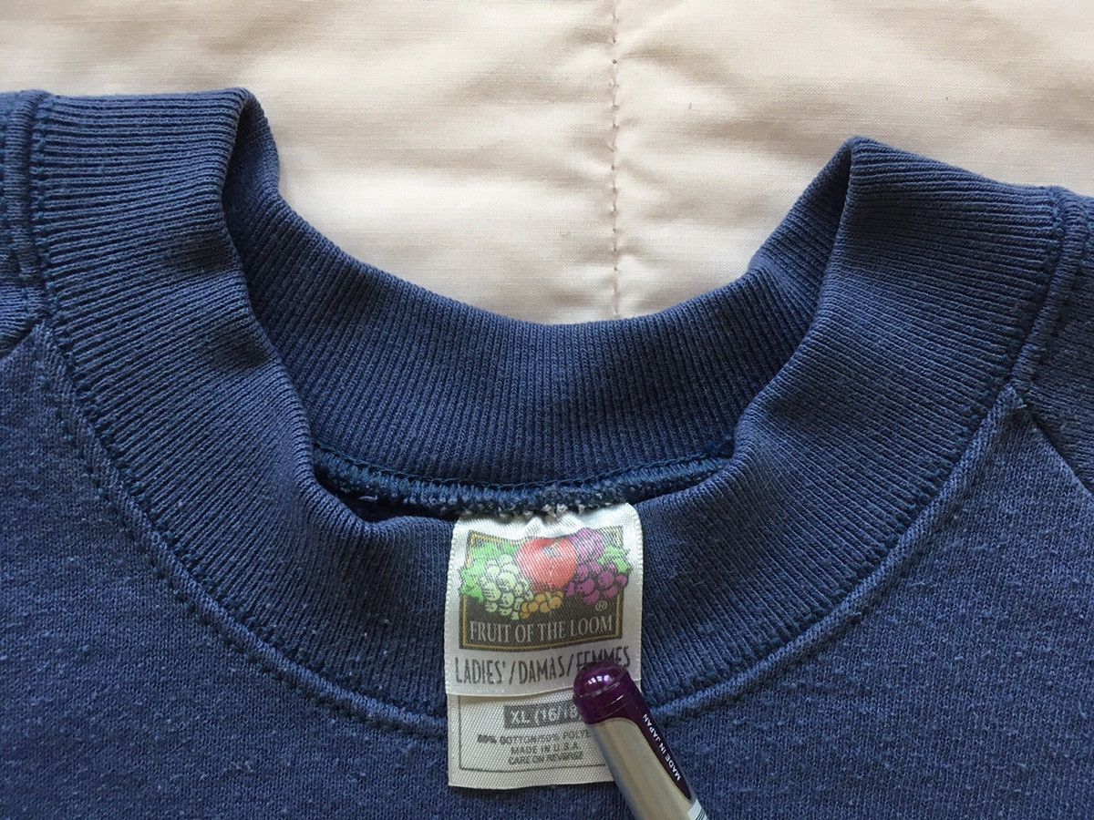 Fruit Of The Loom Fruit Of The Loom Sweatshirt Sweater Purple Blue Vintage 90s Size US XL / EU 56 / 4 - 3 Thumbnail