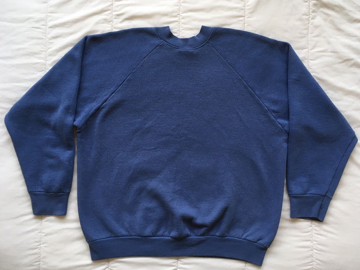 Fruit Of The Loom Fruit Of The Loom Sweatshirt Sweater Purple Blue Vintage 90s Size US XL / EU 56 / 4 - 2 Thumbnail