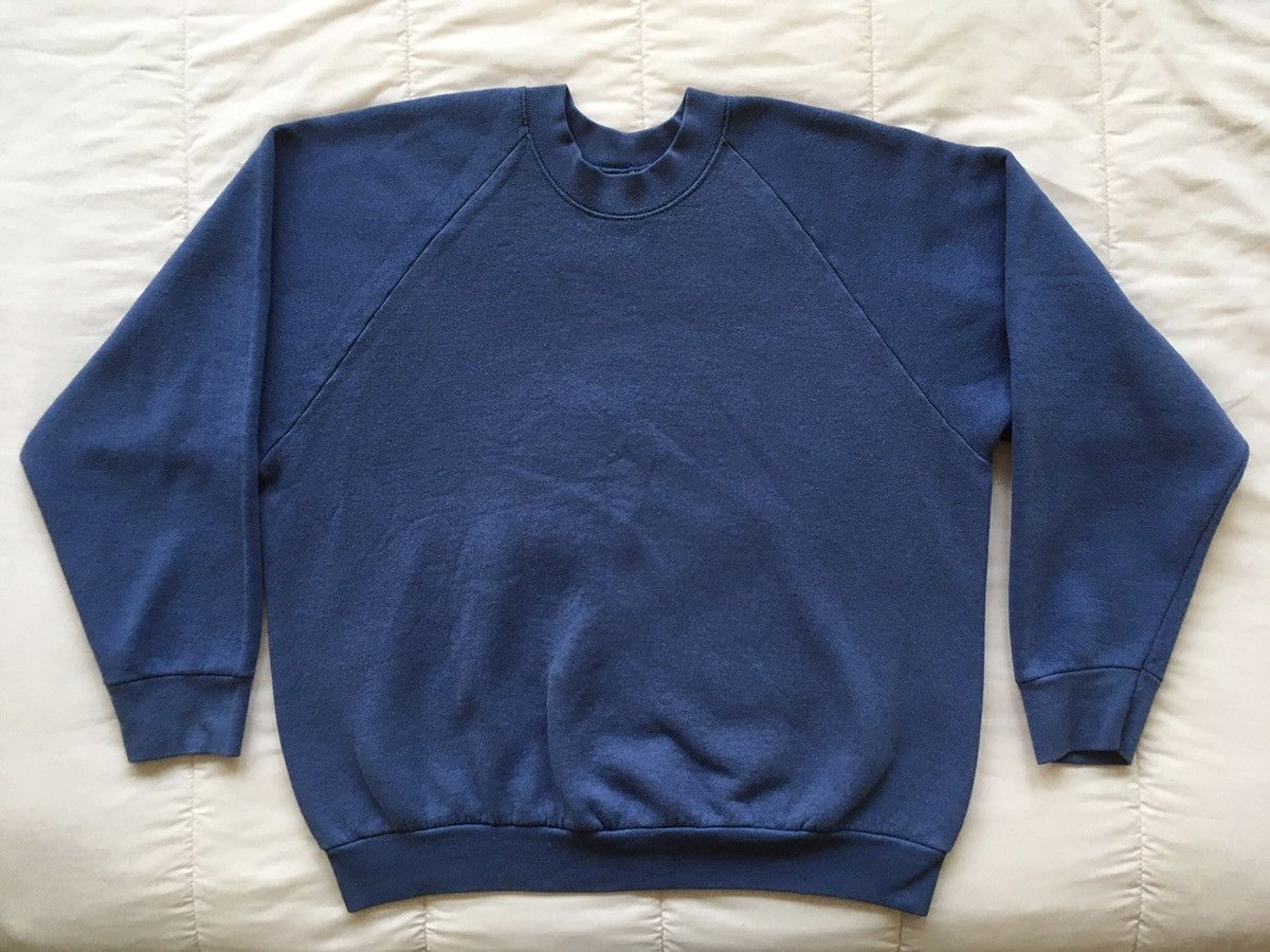Fruit Of The Loom Fruit Of The Loom Sweatshirt Sweater Purple Blue Vintage 90s Size US XL / EU 56 / 4 - 1 Thumbnail
