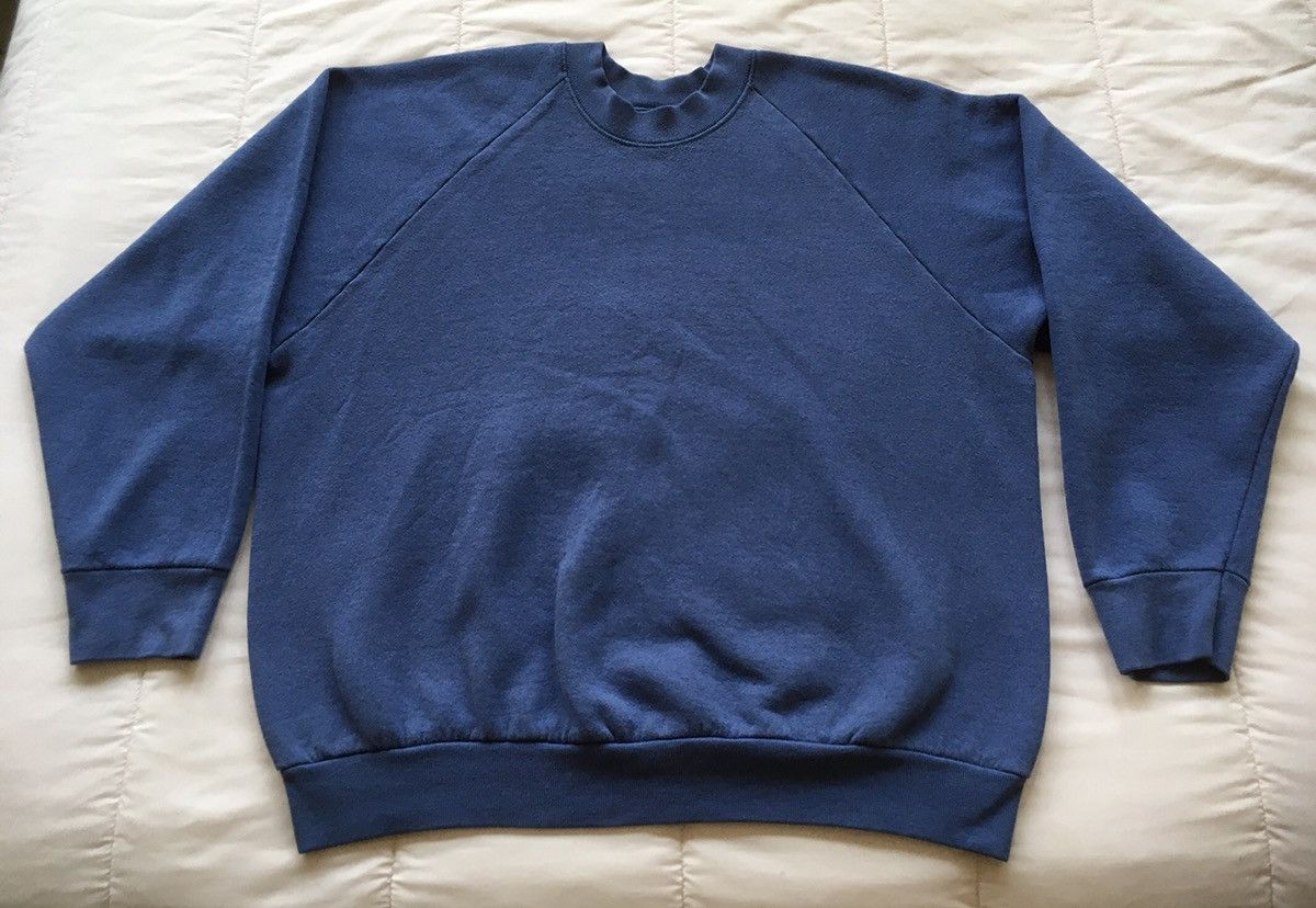 Fruit Of The Loom Fruit Of The Loom Sweatshirt Sweater Purple Blue Vintage 90s Size US XL / EU 56 / 4 - 4 Thumbnail