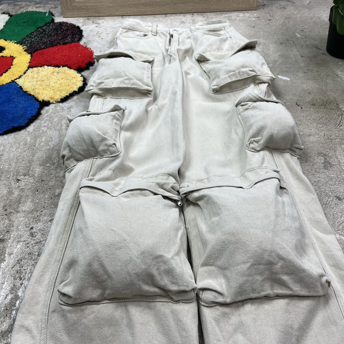 Japanese Brand BAGGY MULTIPOCKET BONDAGE UTILITY CARGO PANTS Y2K - № 3023 Size US 32 / EU 48 - 4 Thumbnail