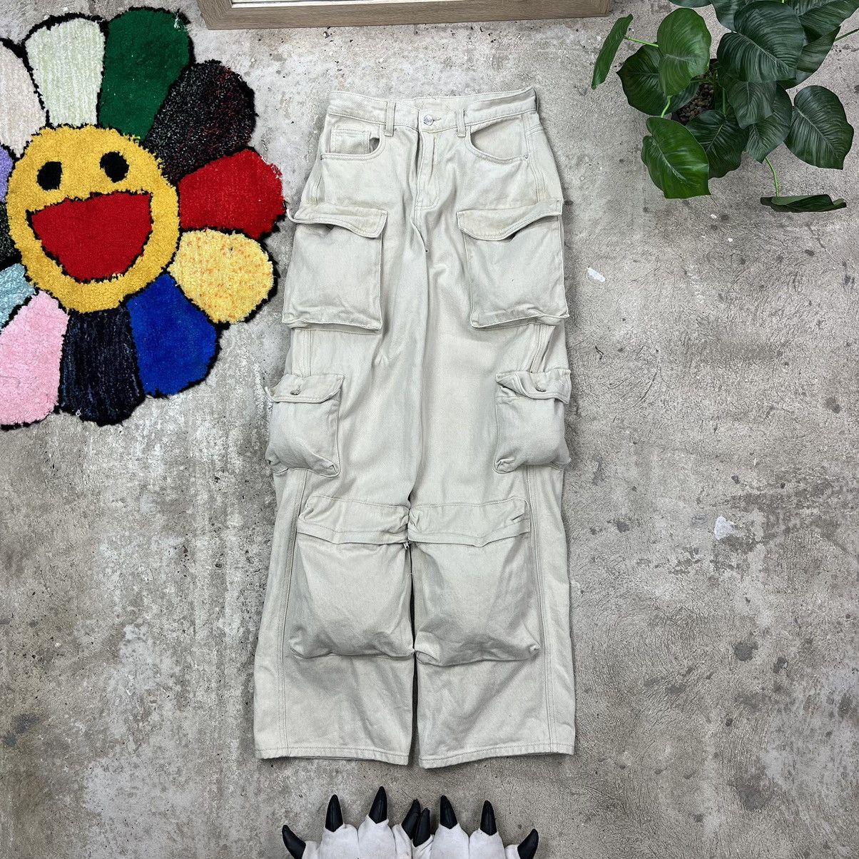 Japanese Brand BAGGY MULTIPOCKET BONDAGE UTILITY CARGO PANTS Y2K - № 3023 Size US 32 / EU 48 - 1 Thumbnail