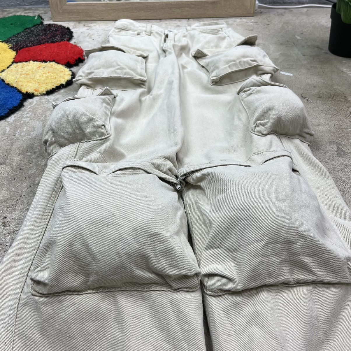 Japanese Brand BAGGY MULTIPOCKET BONDAGE UTILITY CARGO PANTS Y2K - № 3023 Size US 32 / EU 48 - 5 Thumbnail