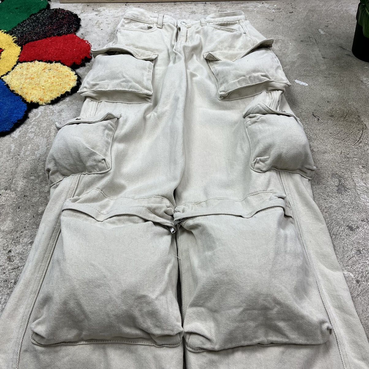 Japanese Brand BAGGY MULTIPOCKET BONDAGE UTILITY CARGO PANTS Y2K - № 3023 Size US 32 / EU 48 - 6 Thumbnail